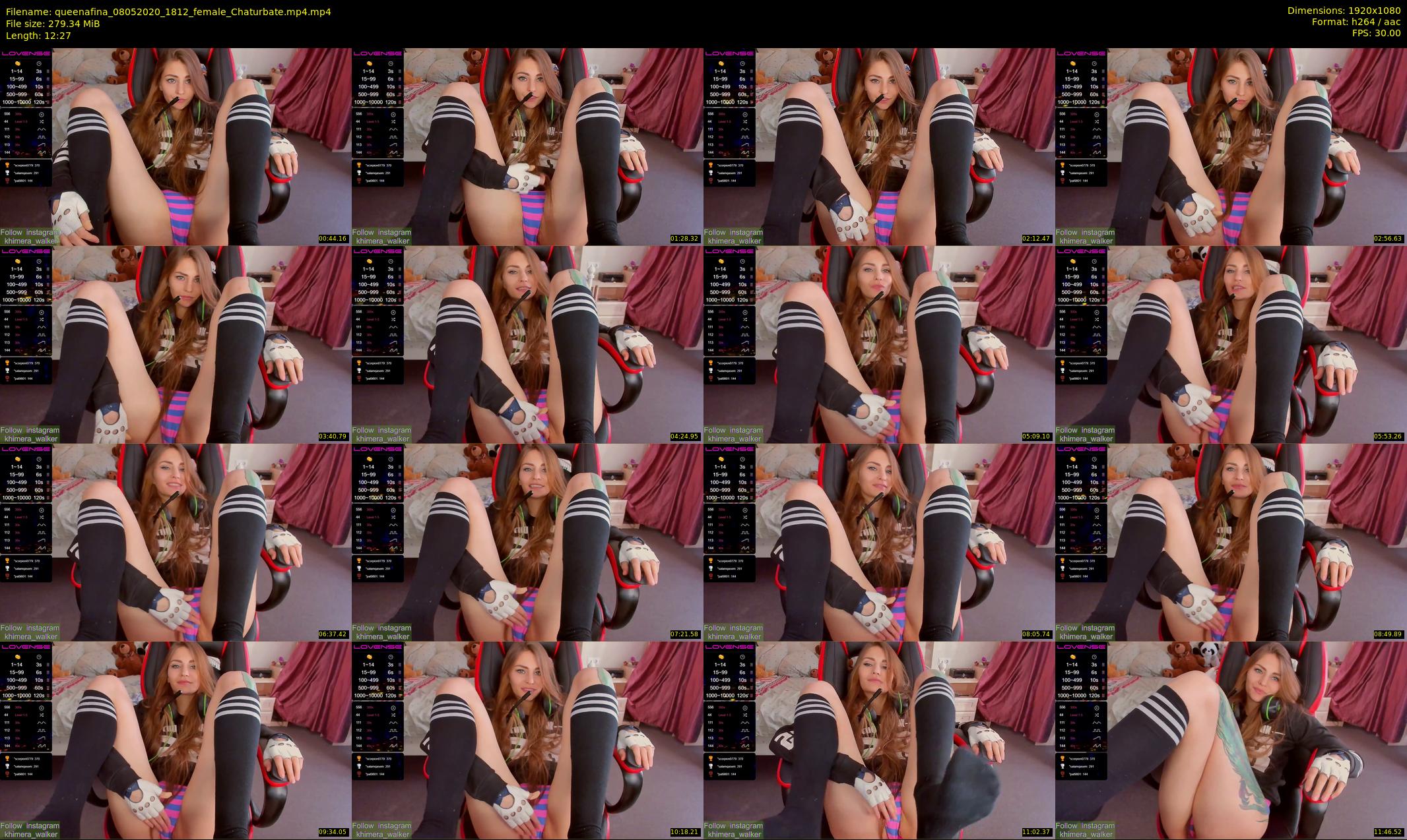 queenafina — 13 minute Chaturbate female cam show recording, 1080p, May 8, 2020