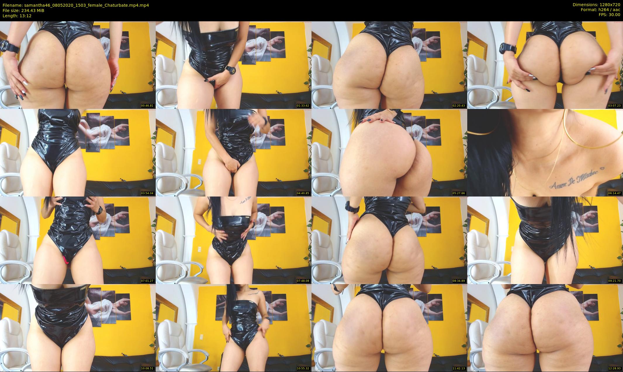 samantha46 — 14 minute Chaturbate female cam show recording, 720p, May 8, 2020