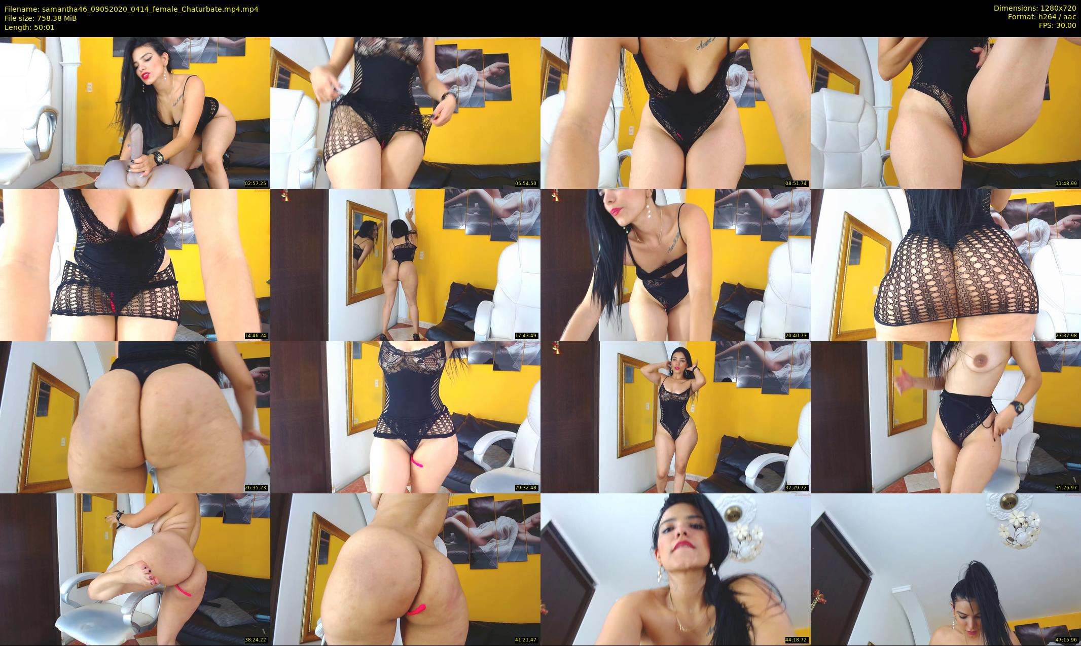 samantha46 — 51 minute Chaturbate female cam show recording, 720p, May 9, 2020