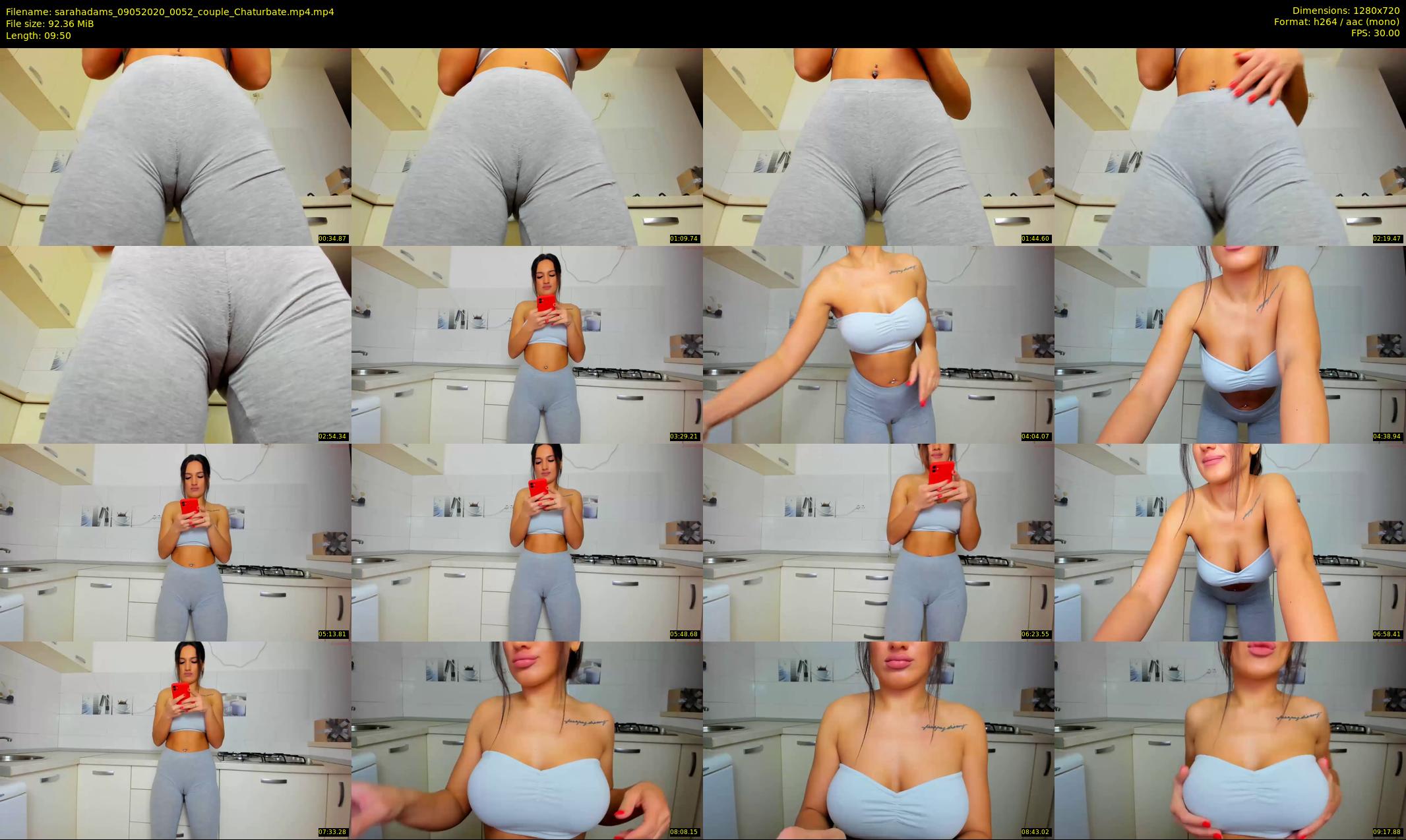 sarahadams — 10 minute Chaturbate female cam show recording, 720p, May 9, 2020