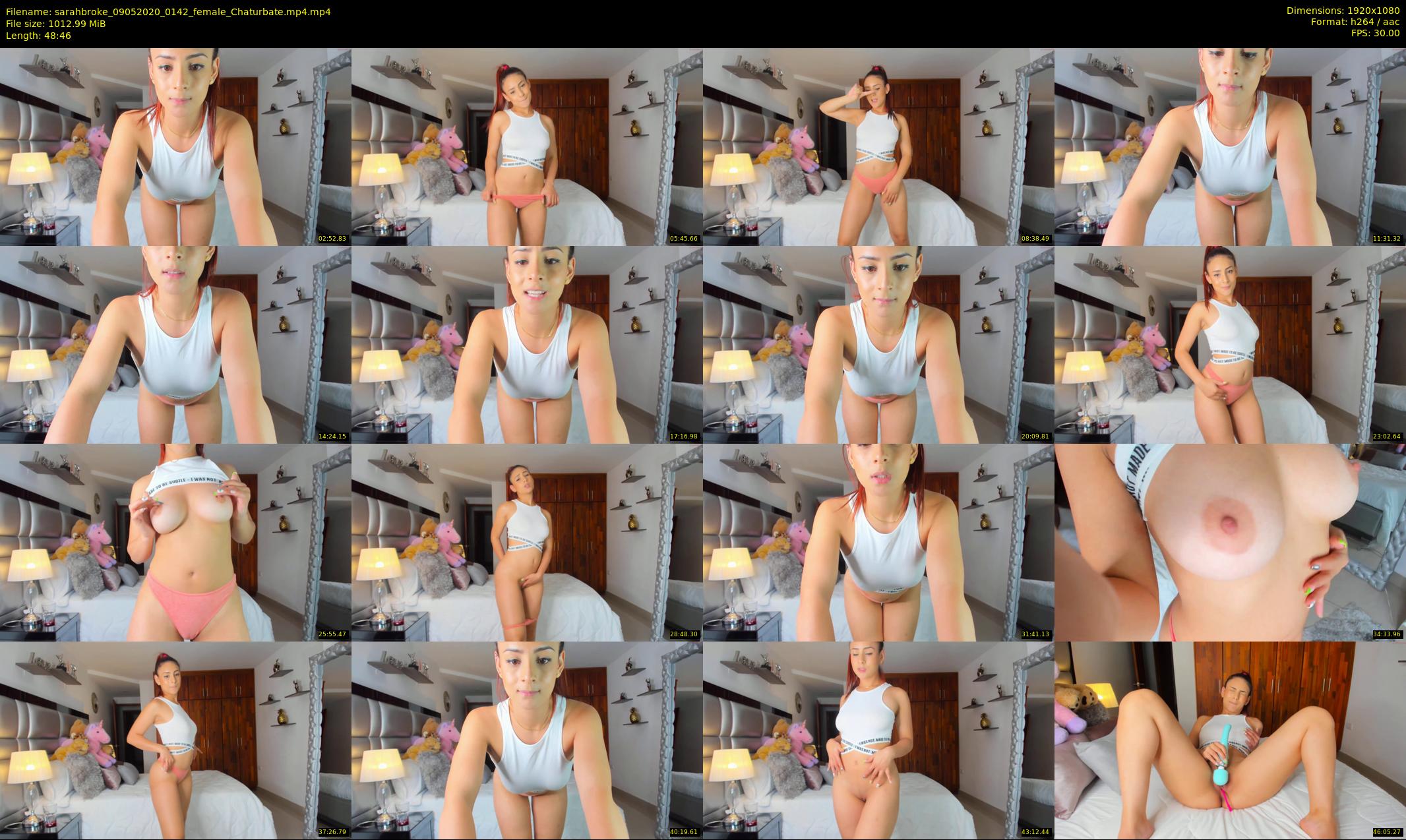 sarahbroke — 49 minute Chaturbate female cam show recording, 1080p, May 9, 2020