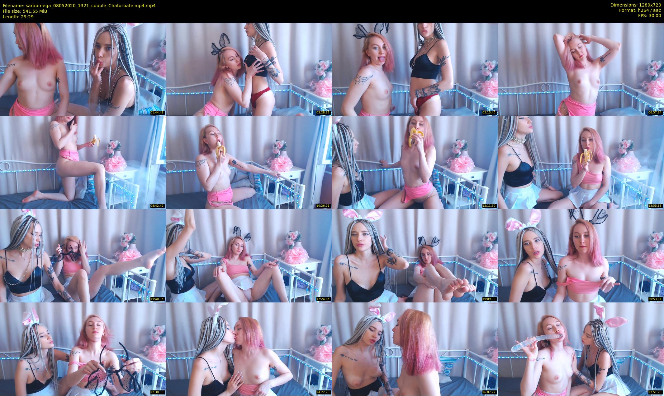 saraomega — 30 minute Chaturbate couple cam show recording, 720p, May 8, 2020