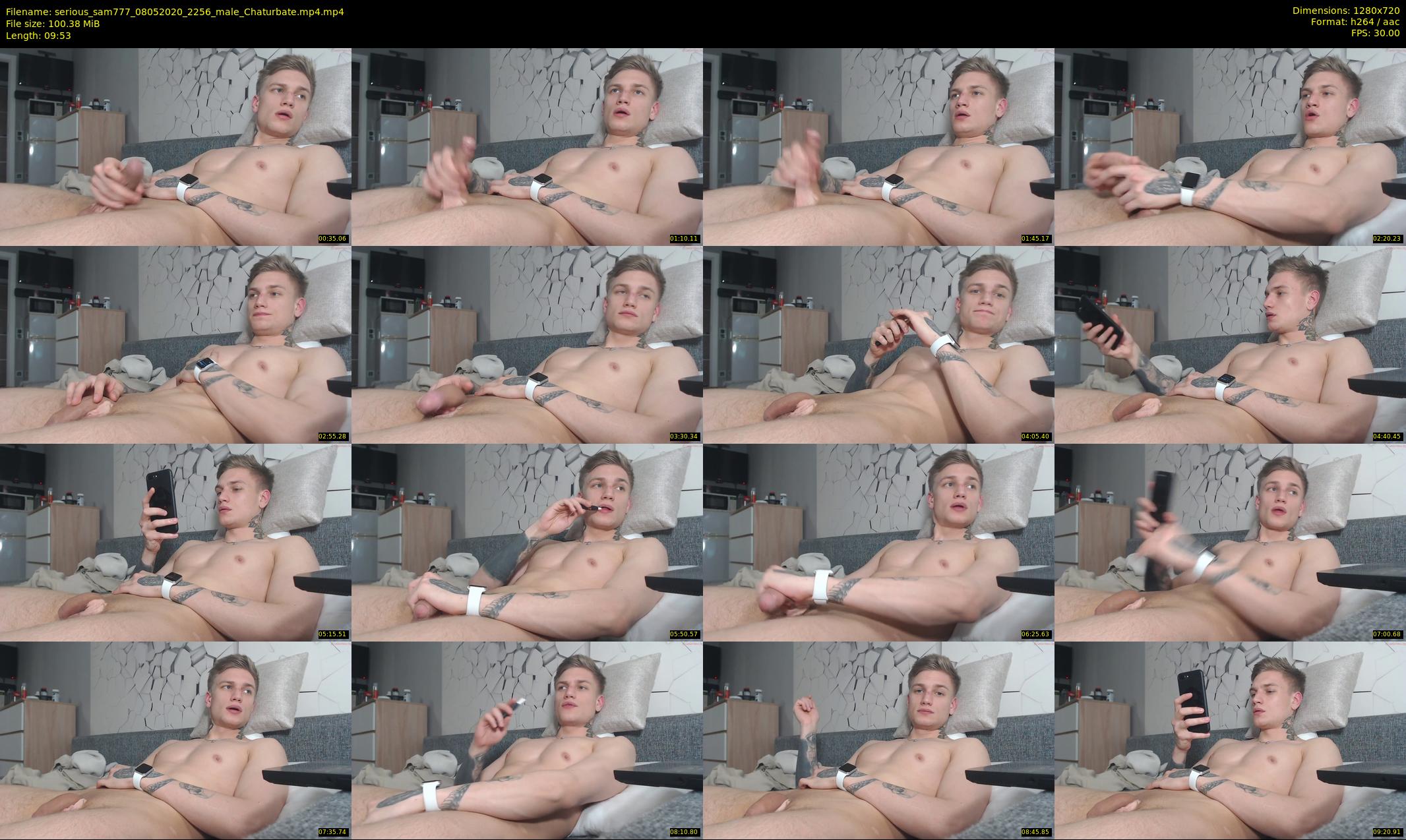 serious_sam777 — 10 minute Chaturbate male cam show recording, 720p, May 8, 2020