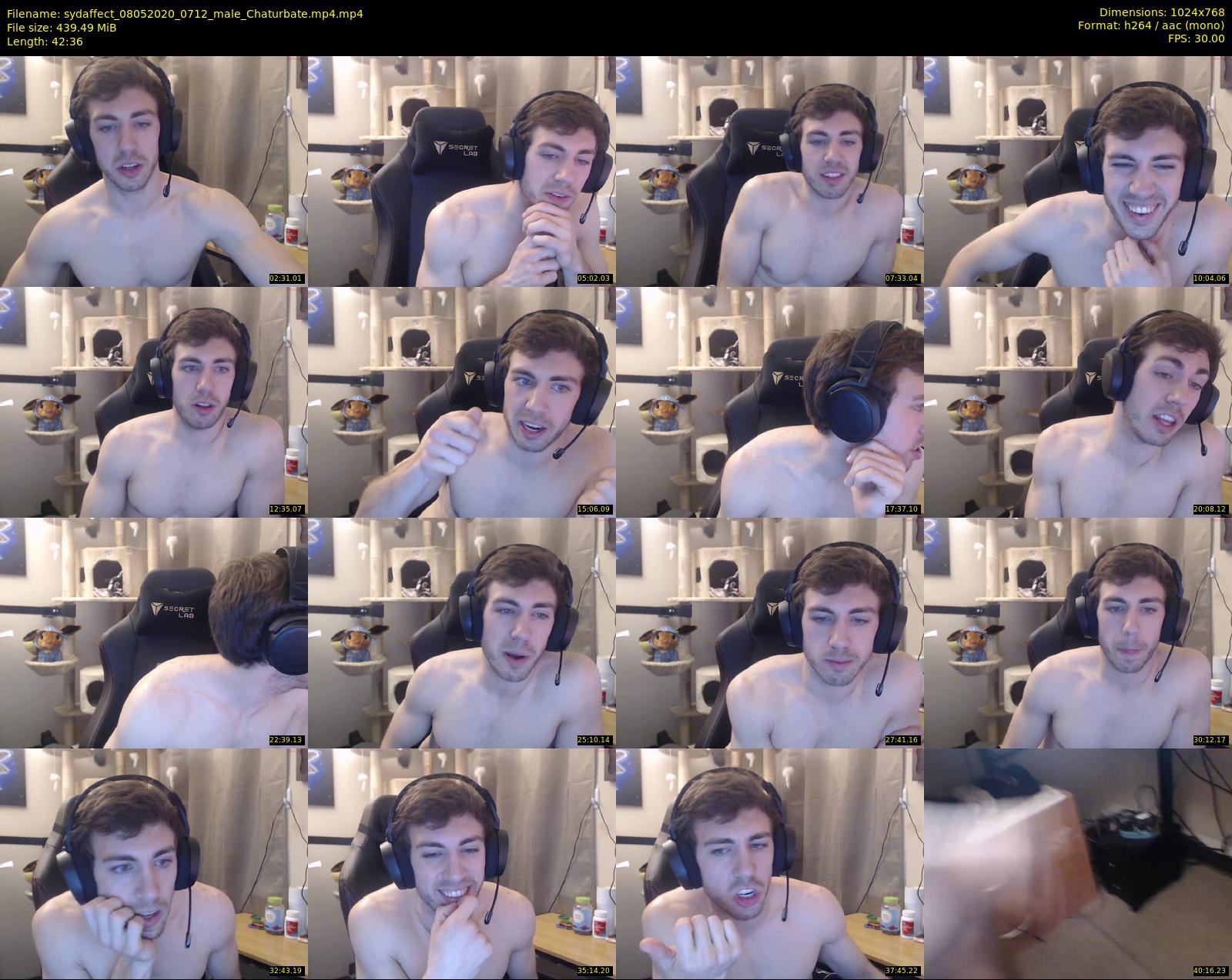 sydaffect — 43 minute Chaturbate male cam show recording, 720p, May 8, 2020