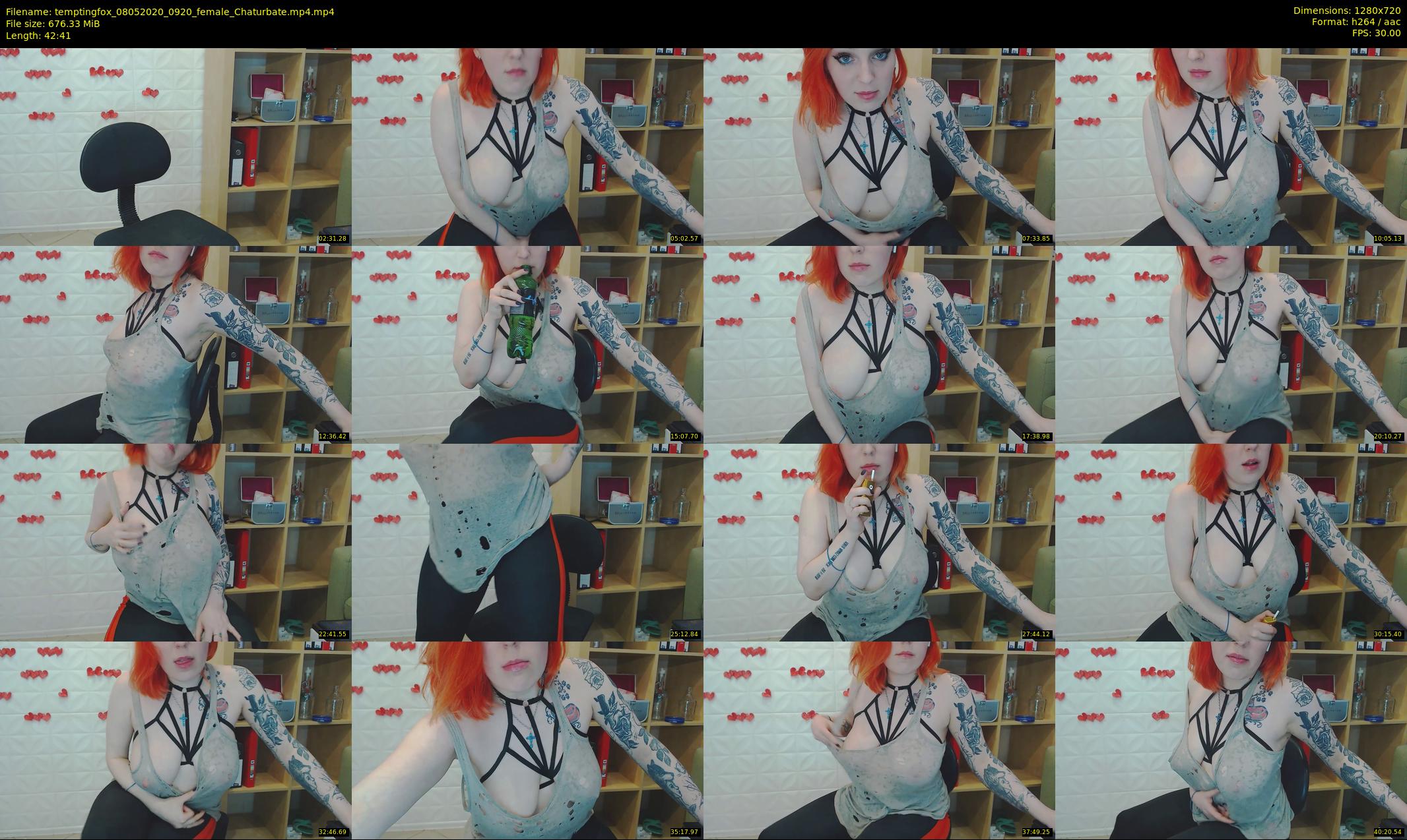 temptingfox — 43 minute Chaturbate female cam show recording, 720p, May 8, 2020