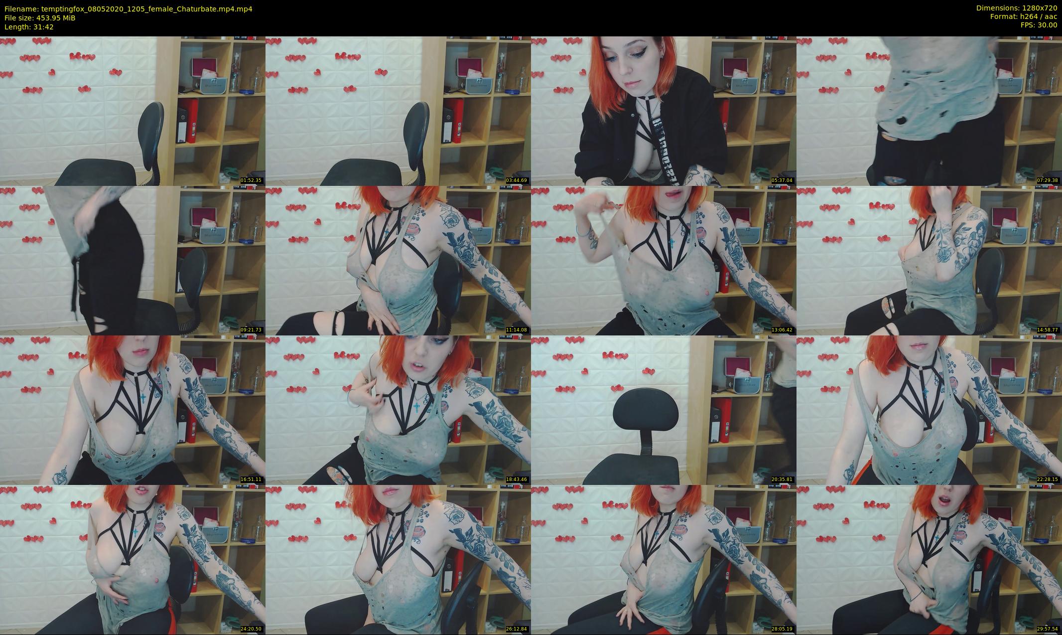temptingfox — 32 minute Chaturbate female cam show recording, 720p, May 8, 2020