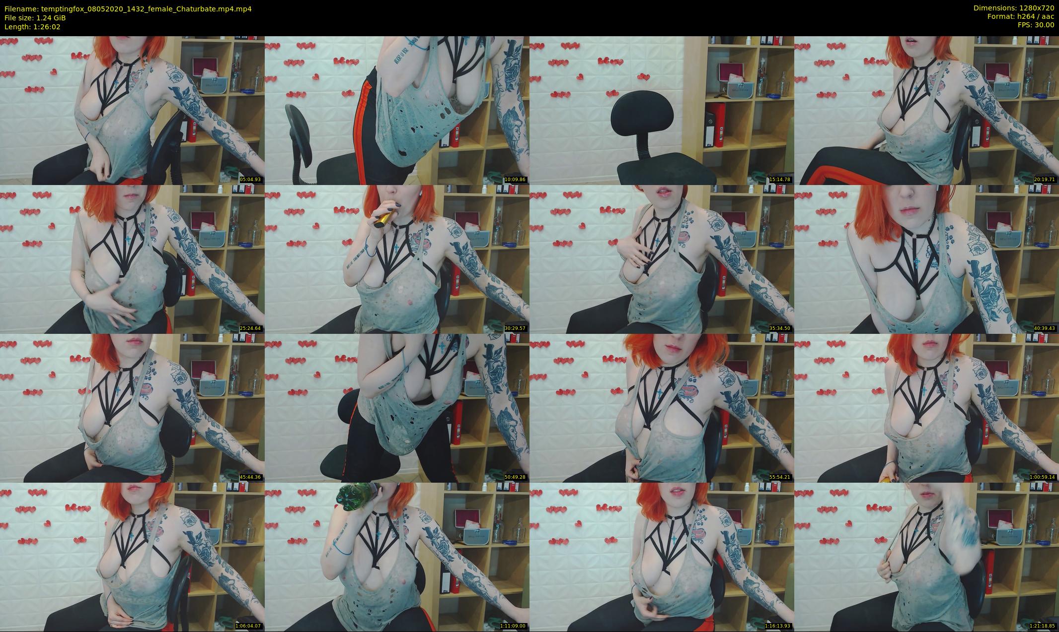 temptingfox — 87 minute Chaturbate female cam show recording, 720p, May 8, 2020