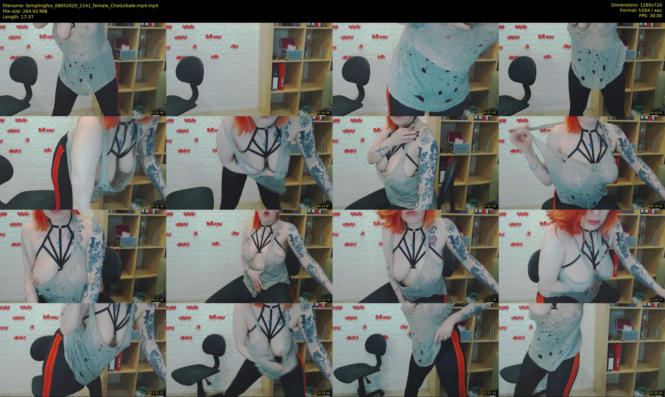 temptingfox — 18 minute Chaturbate female cam show recording, 720p, May 8, 2020