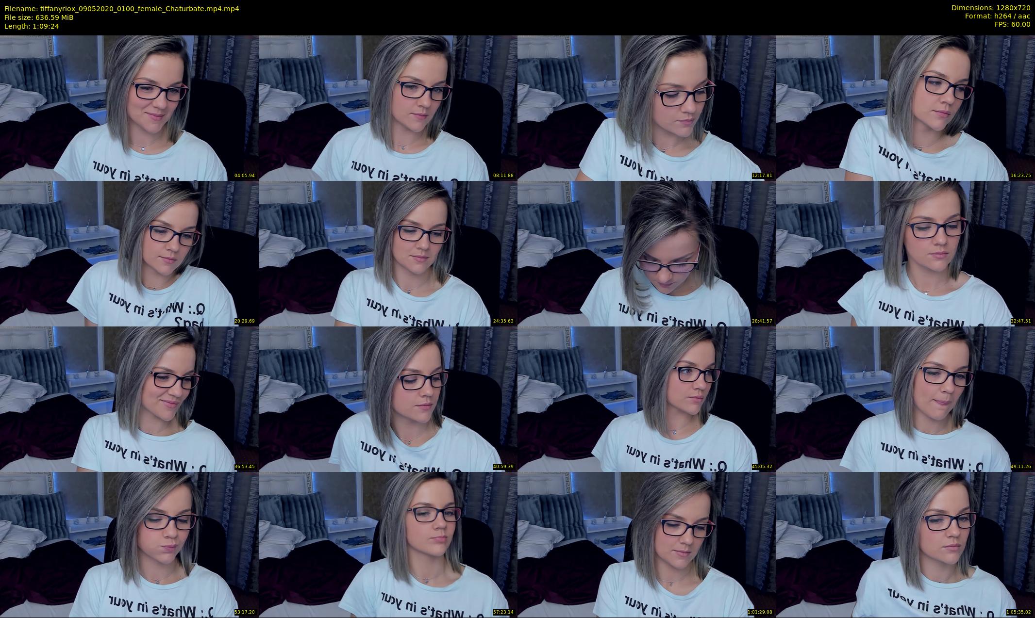 tiffanyriox — 70 minute Chaturbate female cam show recording, 720p, May 9, 2020