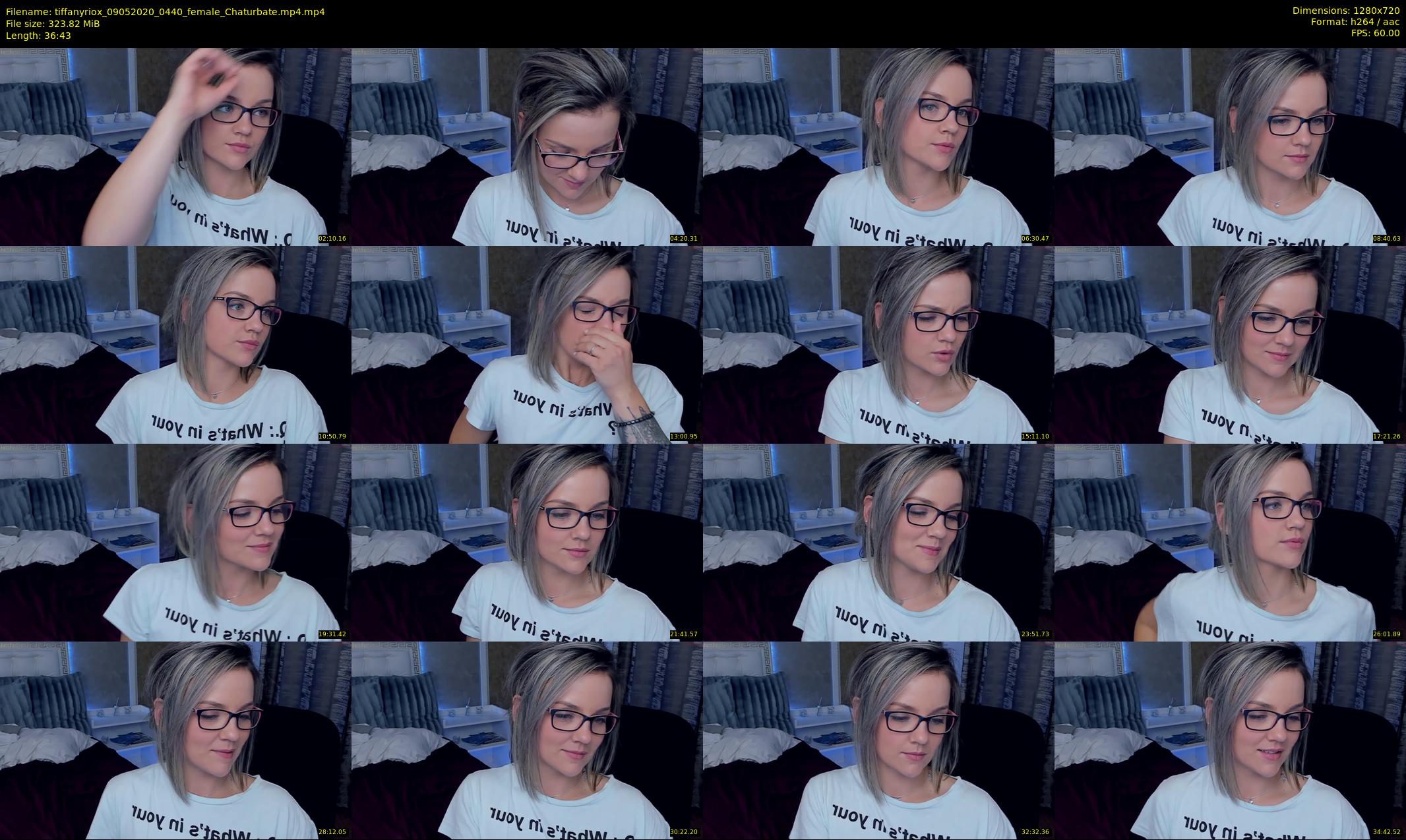 tiffanyriox — 37 minute Chaturbate female cam show recording, 720p, May 9, 2020