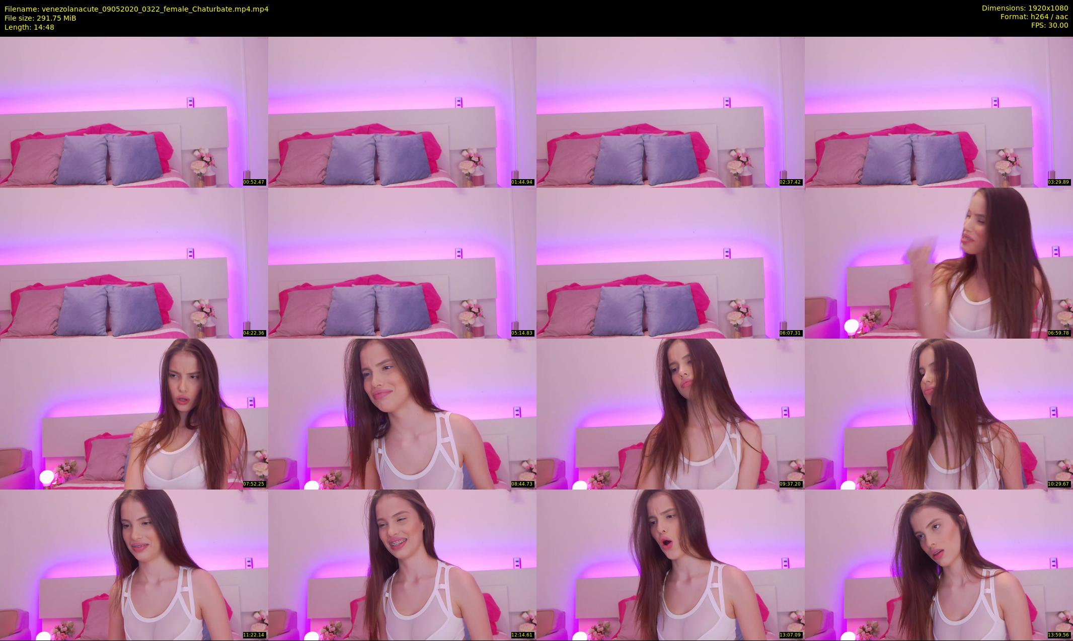 venezolanacute — 15 minute Chaturbate female cam show recording, 1080p, May 9, 2020