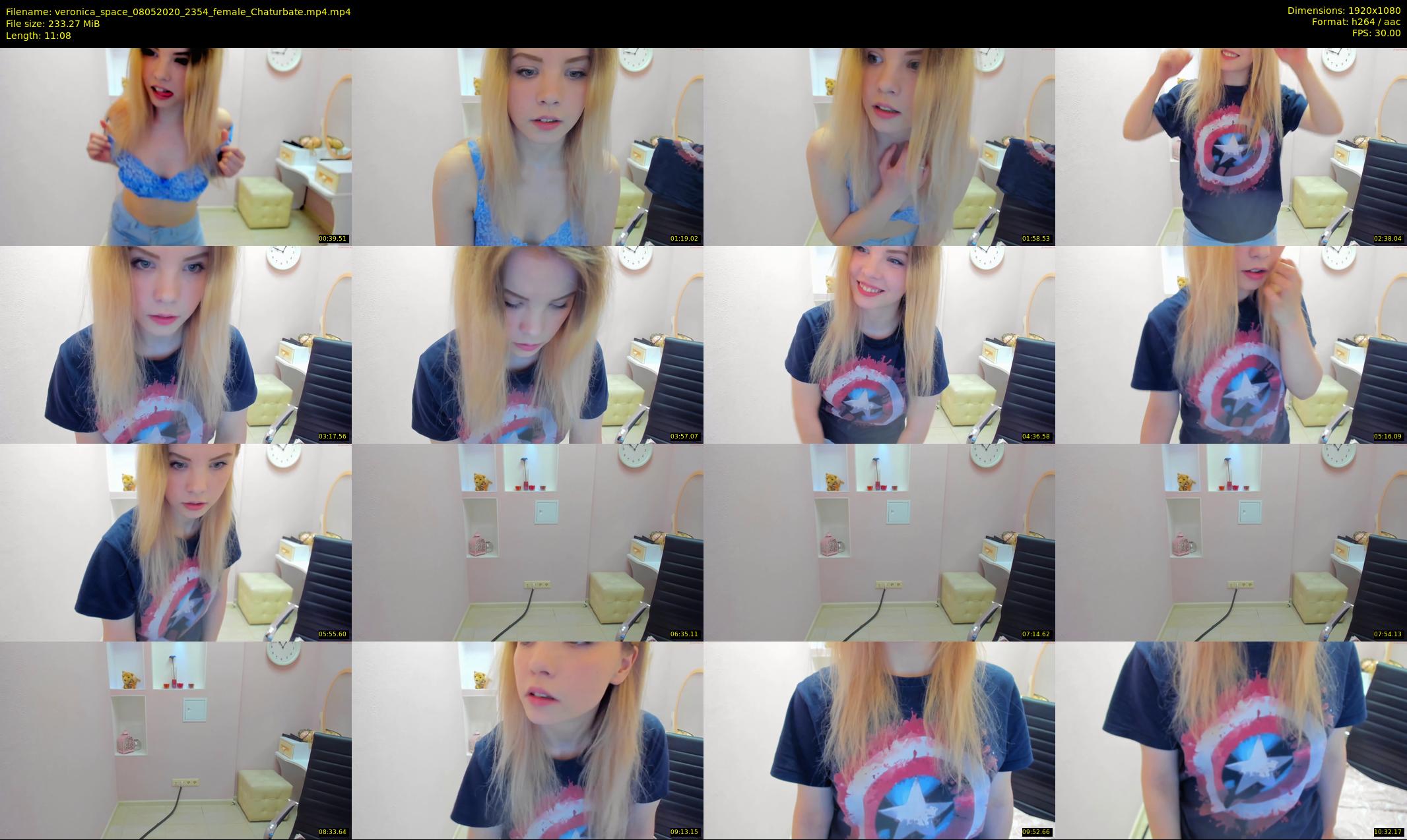veronica_space — 12 minute Chaturbate female cam show recording, 1080p, May 8, 2020