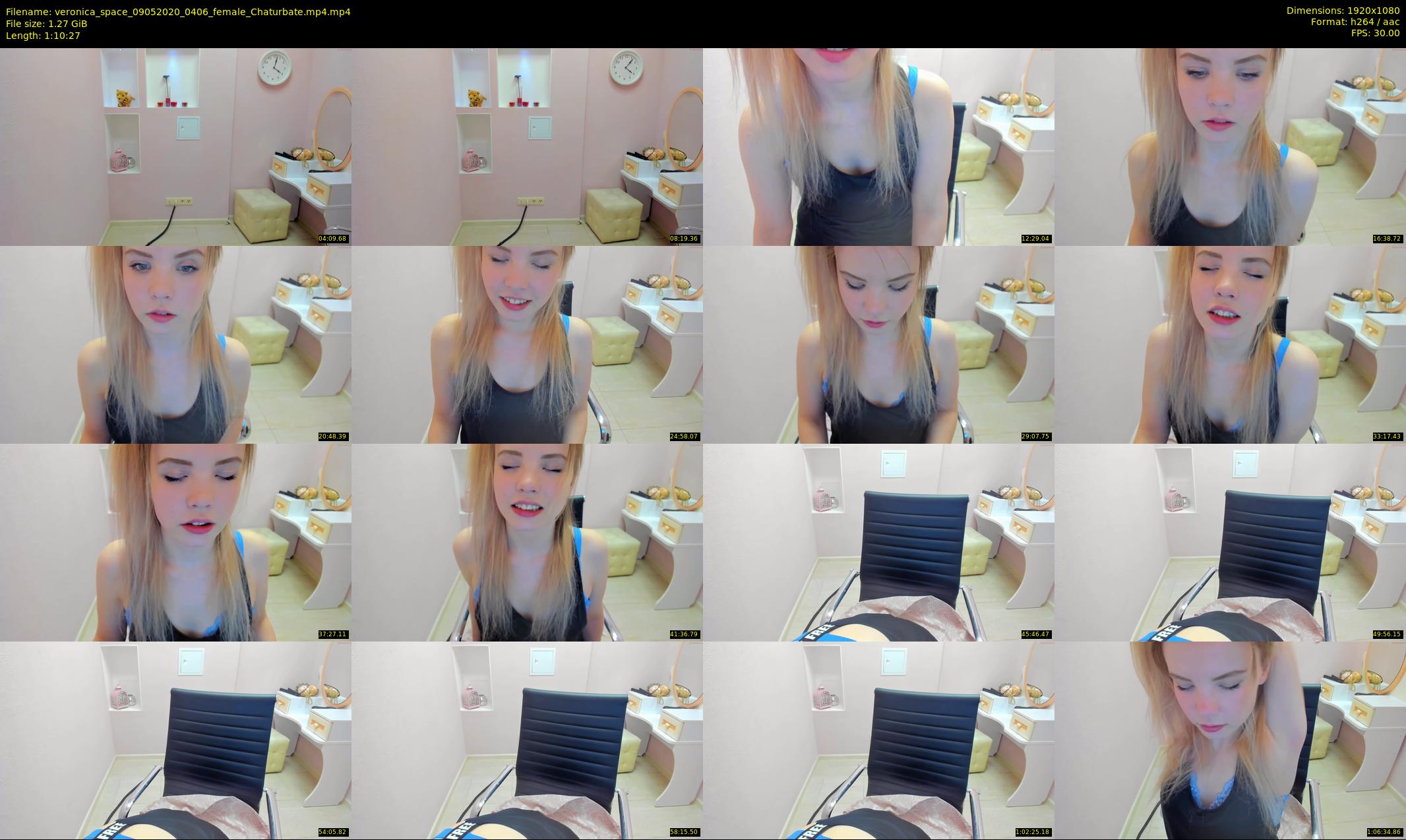 veronica_space — 71 minute Chaturbate female cam show recording, 1080p, May 9, 2020