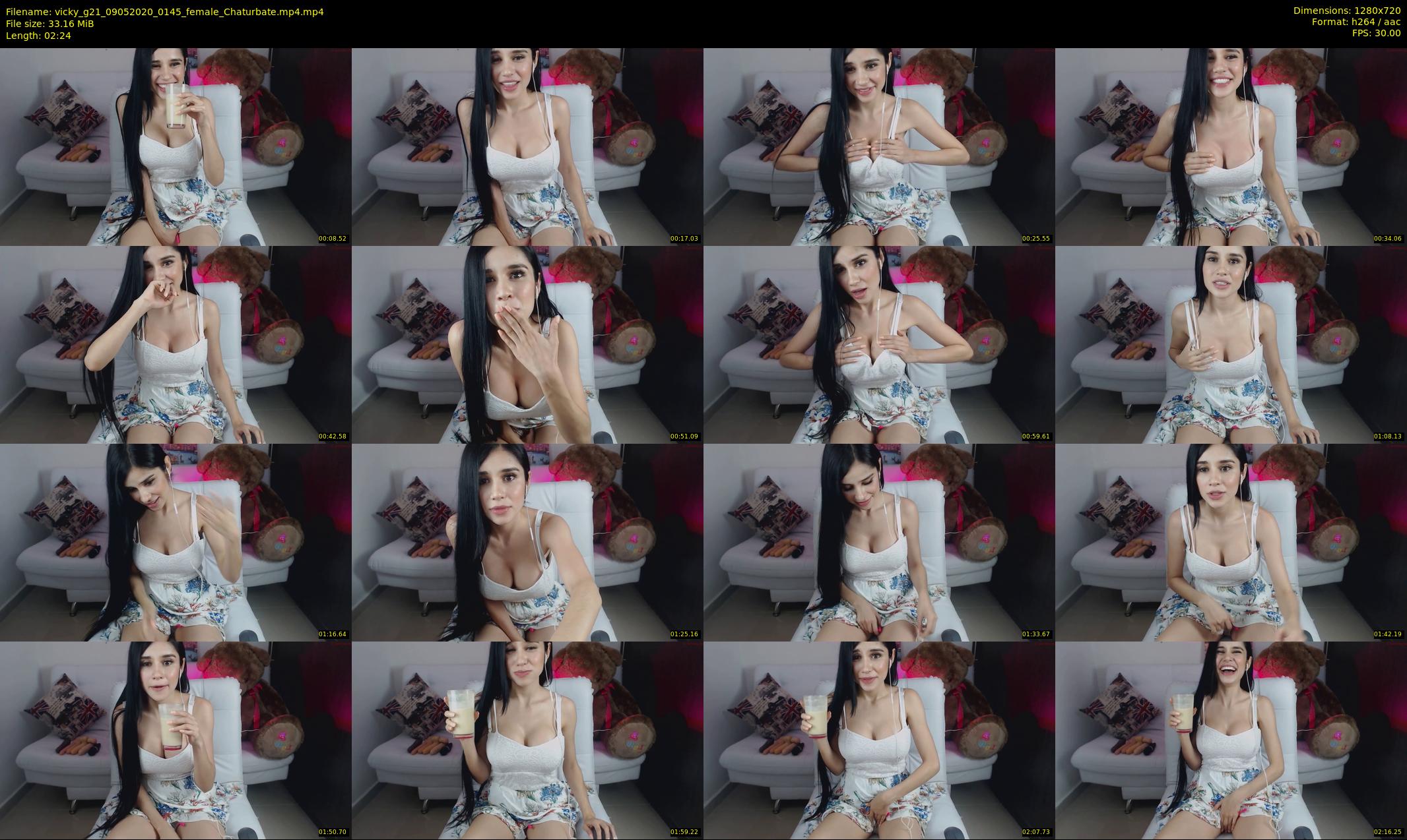 vicky_g21 — 3 minute Chaturbate female cam show recording, 720p, May 9, 2020