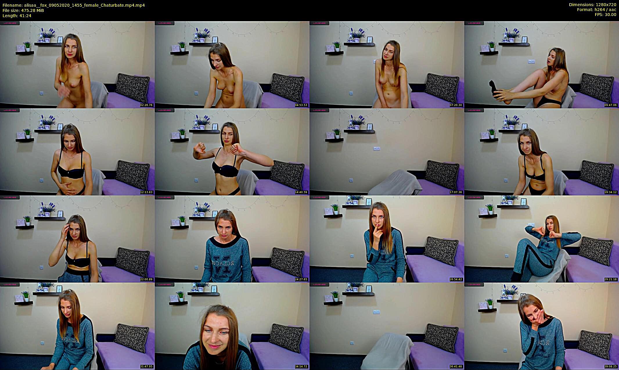 alisaa__fox — 28 minute Chaturbate female cam show recording, 720p, May 9, 2020
