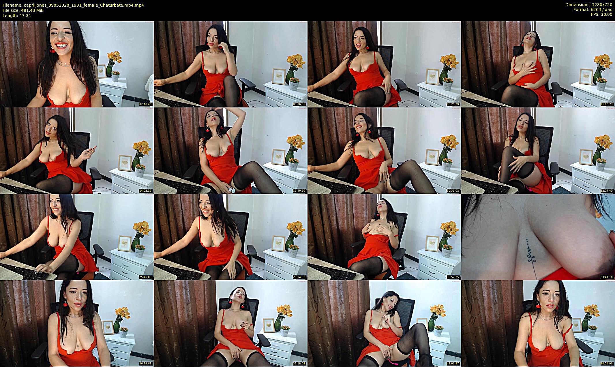capriijones — 48 minute Chaturbate female cam show recording, 720p, May 9, 2020