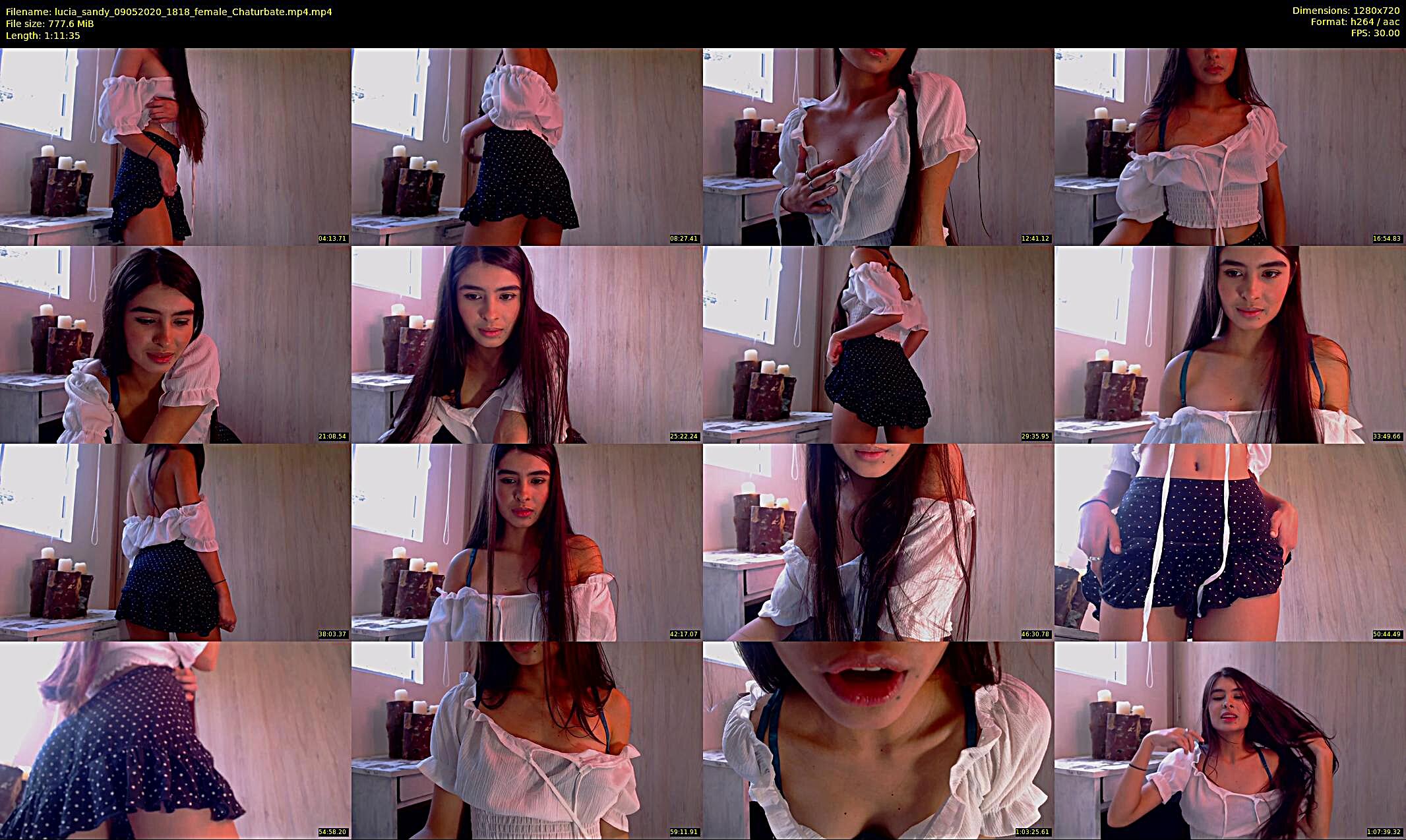 lucia_sandy — 72 minute Chaturbate female cam show recording, 720p, May 9, 2020