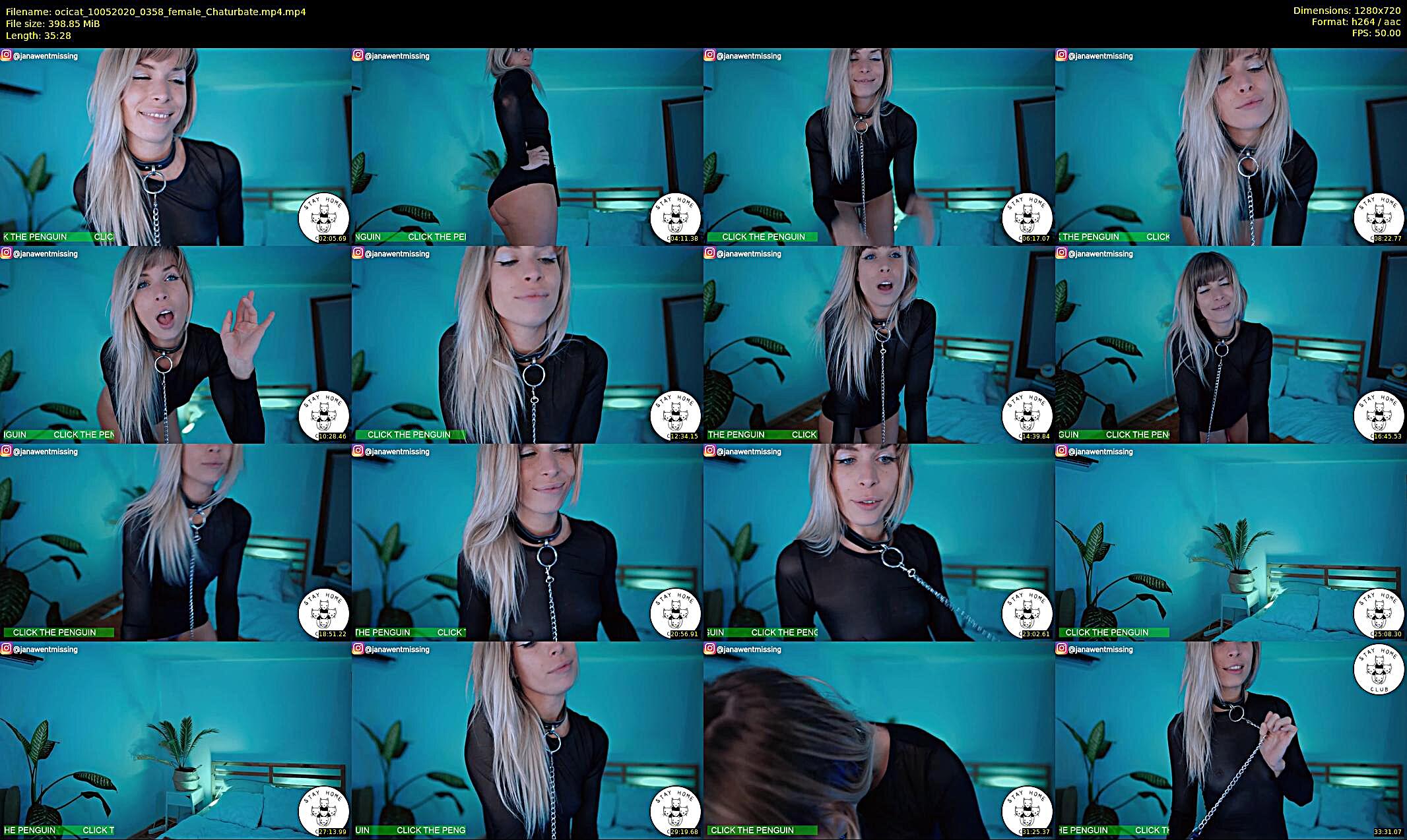 ocicat — 36 minute Chaturbate female cam show recording, 720p, May 10, 2020