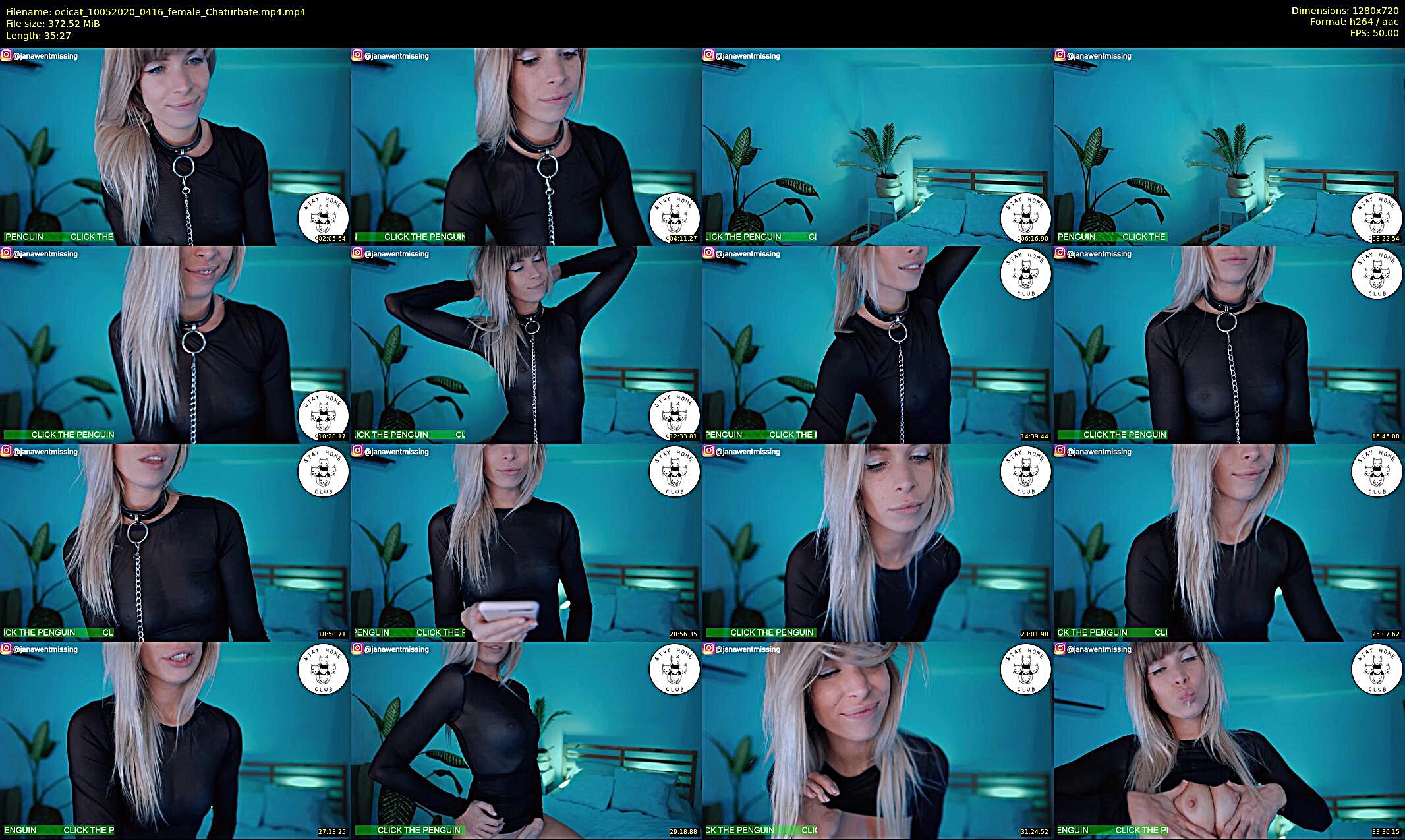 ocicat — 36 minute Chaturbate female cam show recording, 720p, May 10, 2020