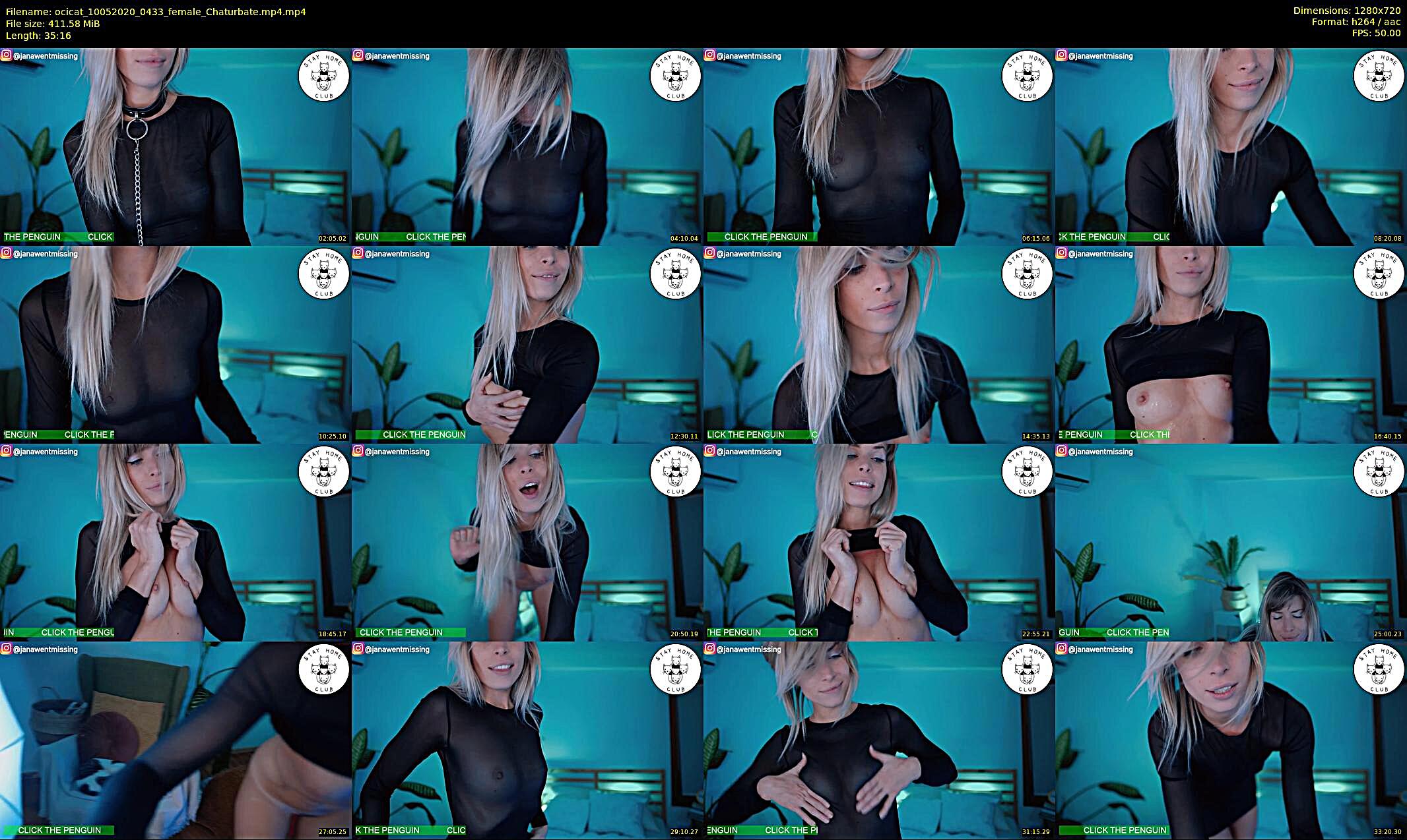 ocicat — 36 minute Chaturbate female cam show recording, 720p, May 10, 2020