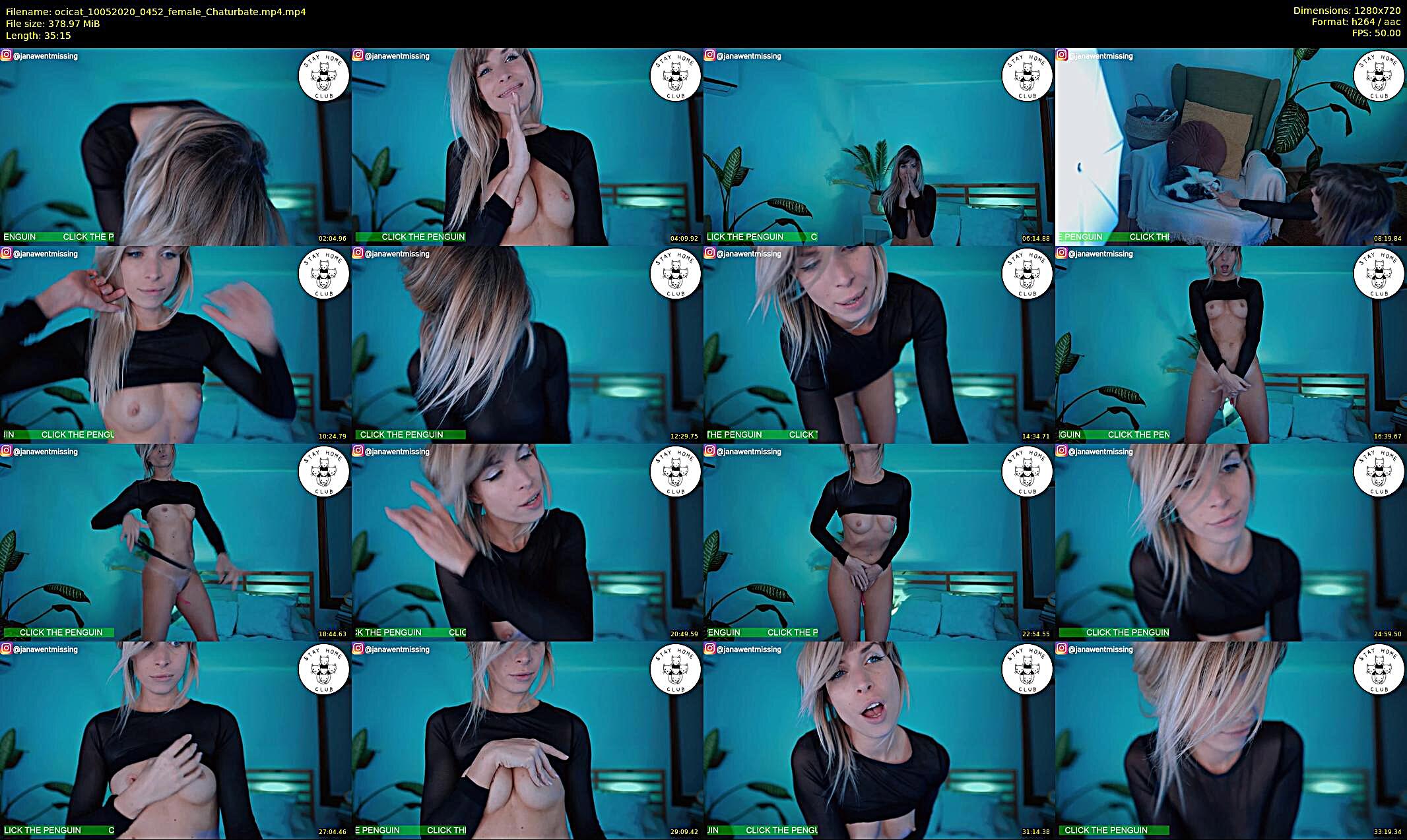 ocicat — 36 minute Chaturbate female cam show recording, 720p, May 10, 2020