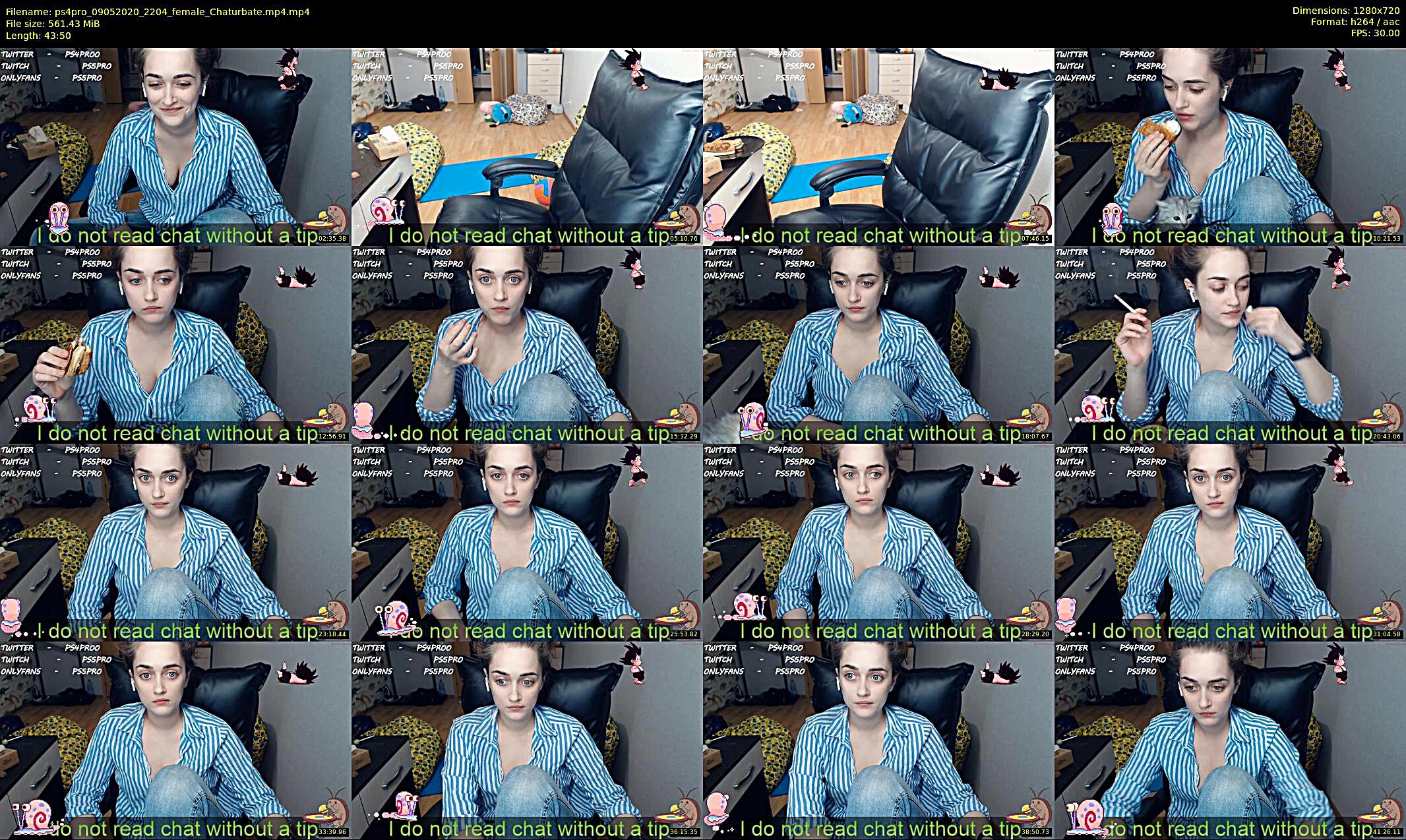 ps4pro — 44 minute Chaturbate female cam show recording, 720p, May 9, 2020