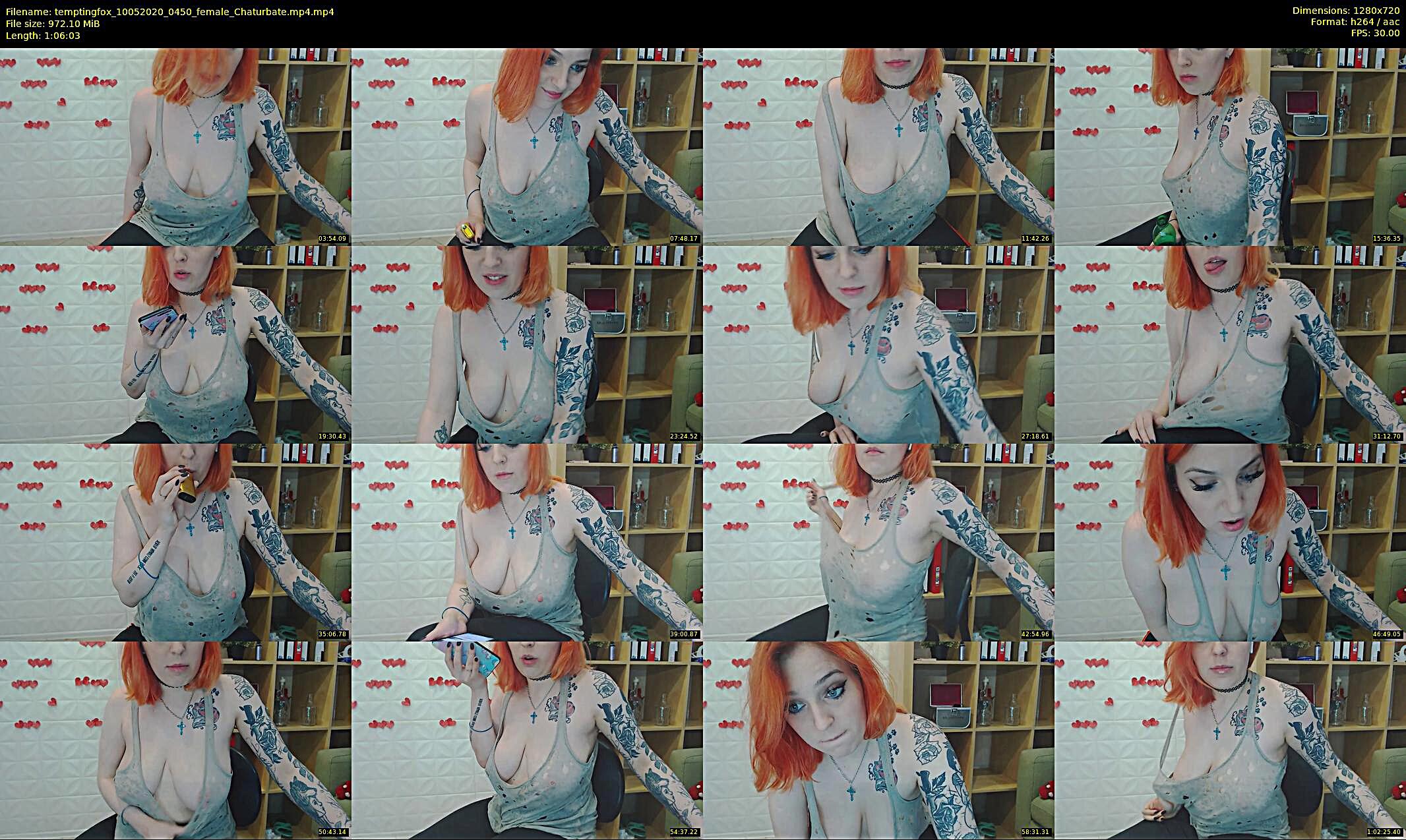temptingfox — 46 minute Chaturbate female cam show recording, 720p, May 10, 2020