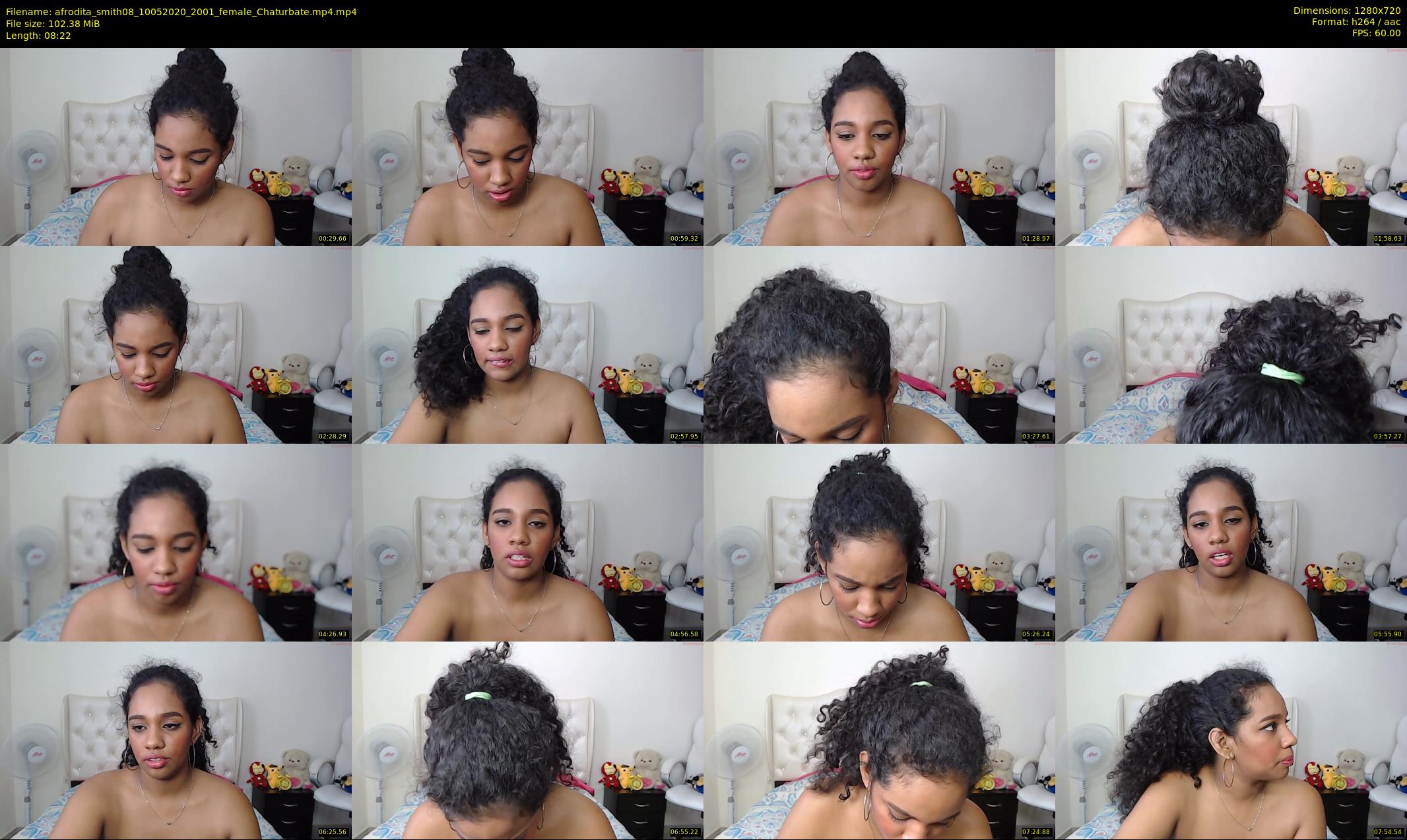 afrodita_smith08 — 9 minute Chaturbate female cam show recording, 720p, May 10, 2020