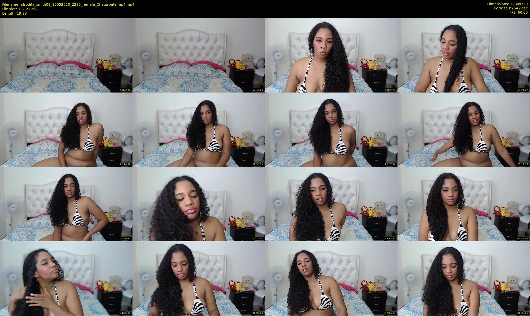 afrodita_smith08 — 20 minute Chaturbate female cam show recording, 720p, May 10, 2020