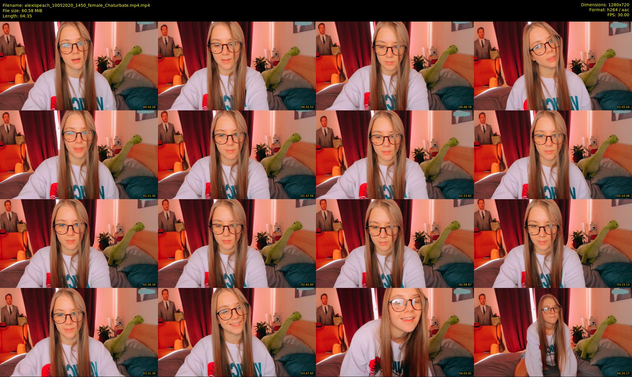 alexispeach — 5 minute Chaturbate female cam show recording, 720p, May 10, 2020