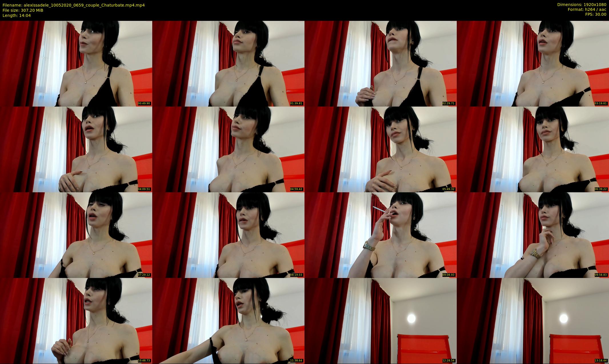 alexissadele — 15 minute Chaturbate female cam show recording, 1080p, May 10, 2020