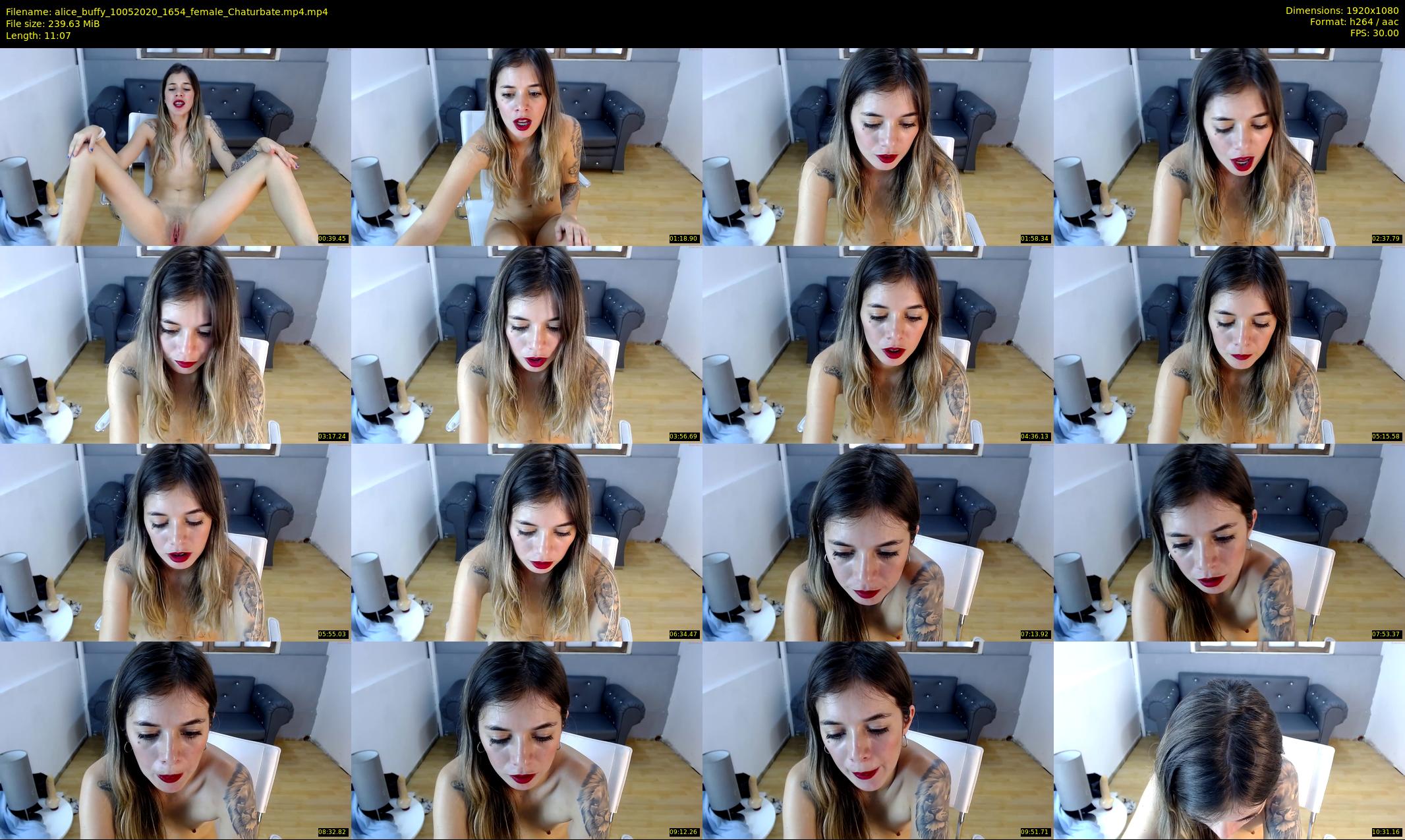 alice_buffy — 12 minute Chaturbate female cam show recording, 1080p, May 10, 2020