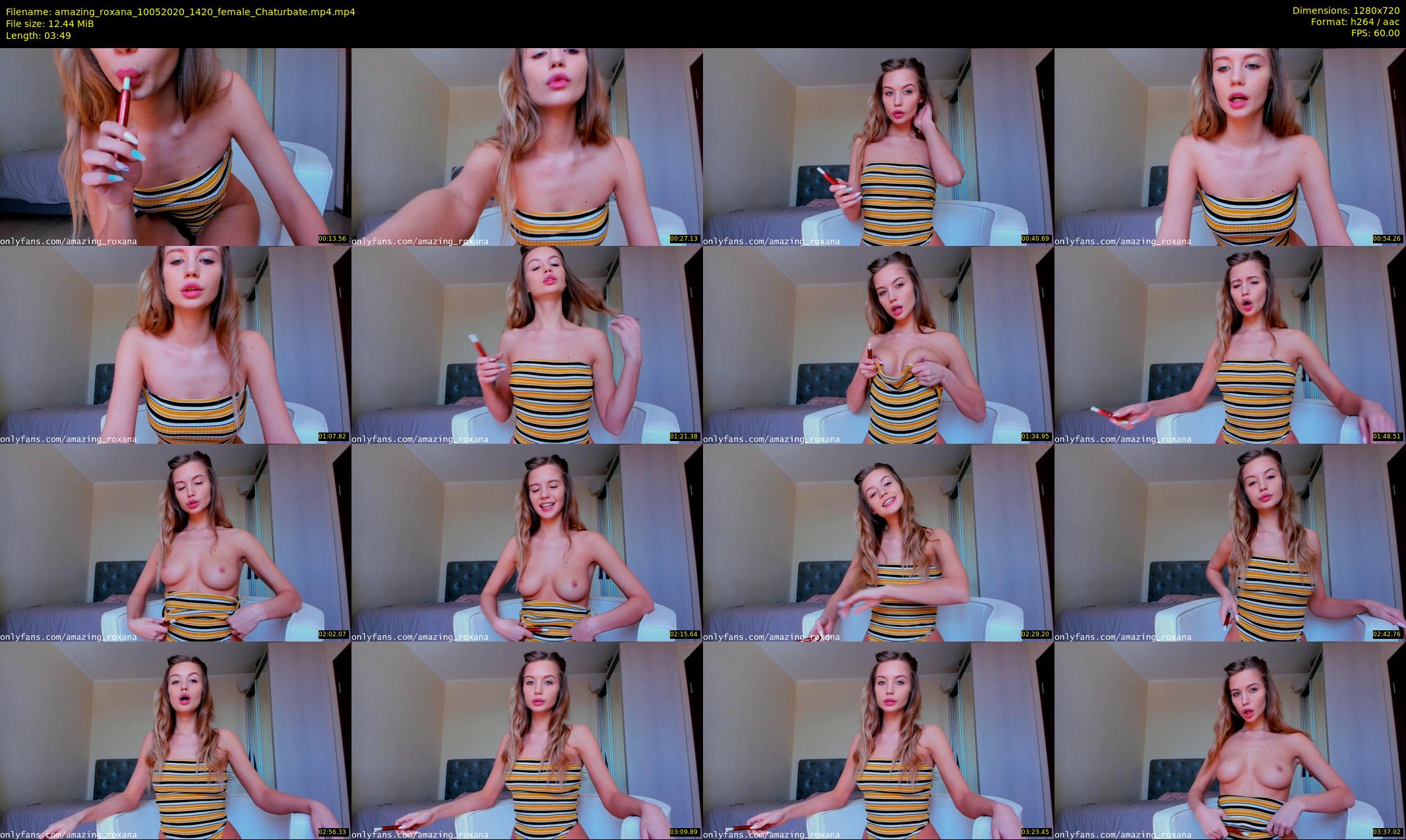 amazing_roxana — 4 minute Chaturbate female cam show recording, 720p, May 10, 2020