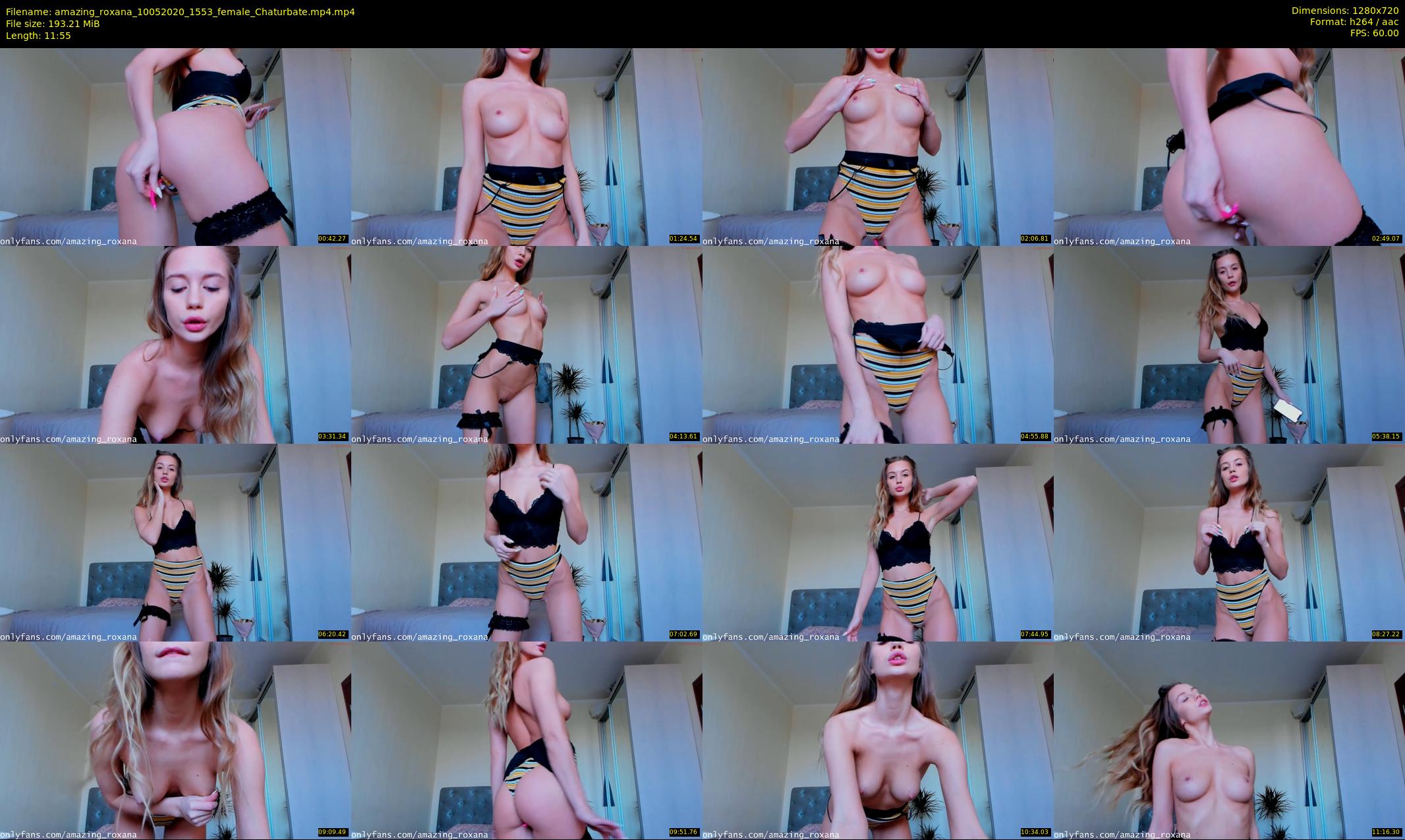 amazing_roxana — 12 minute Chaturbate female cam show recording, 720p, May 10, 2020