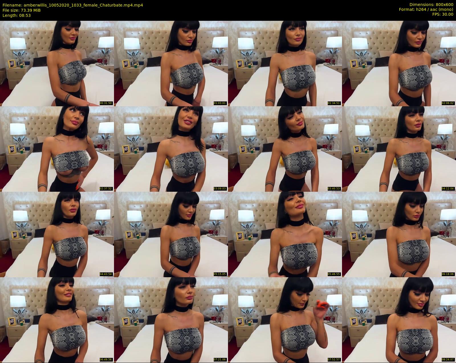 amberwillis — 9 minute Chaturbate female cam show recording, 480p, May 10, 2020