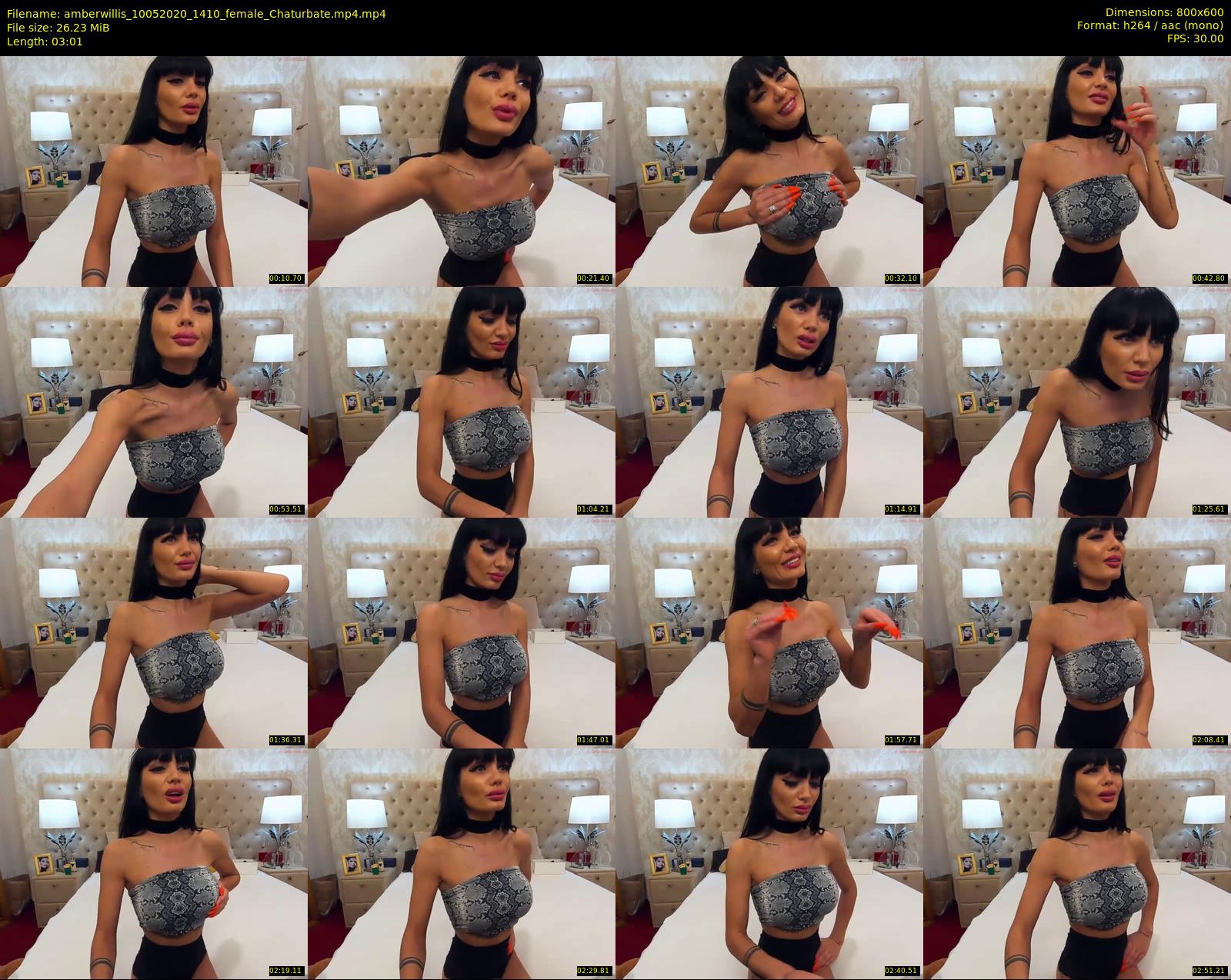 amberwillis — 4 minute Chaturbate female cam show recording, 480p, May 10, 2020
