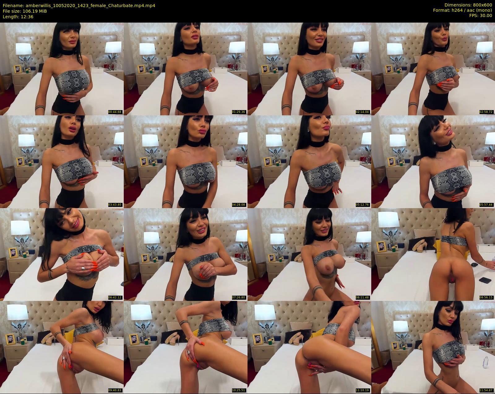 amberwillis — 13 minute Chaturbate female cam show recording, 480p, May 10, 2020