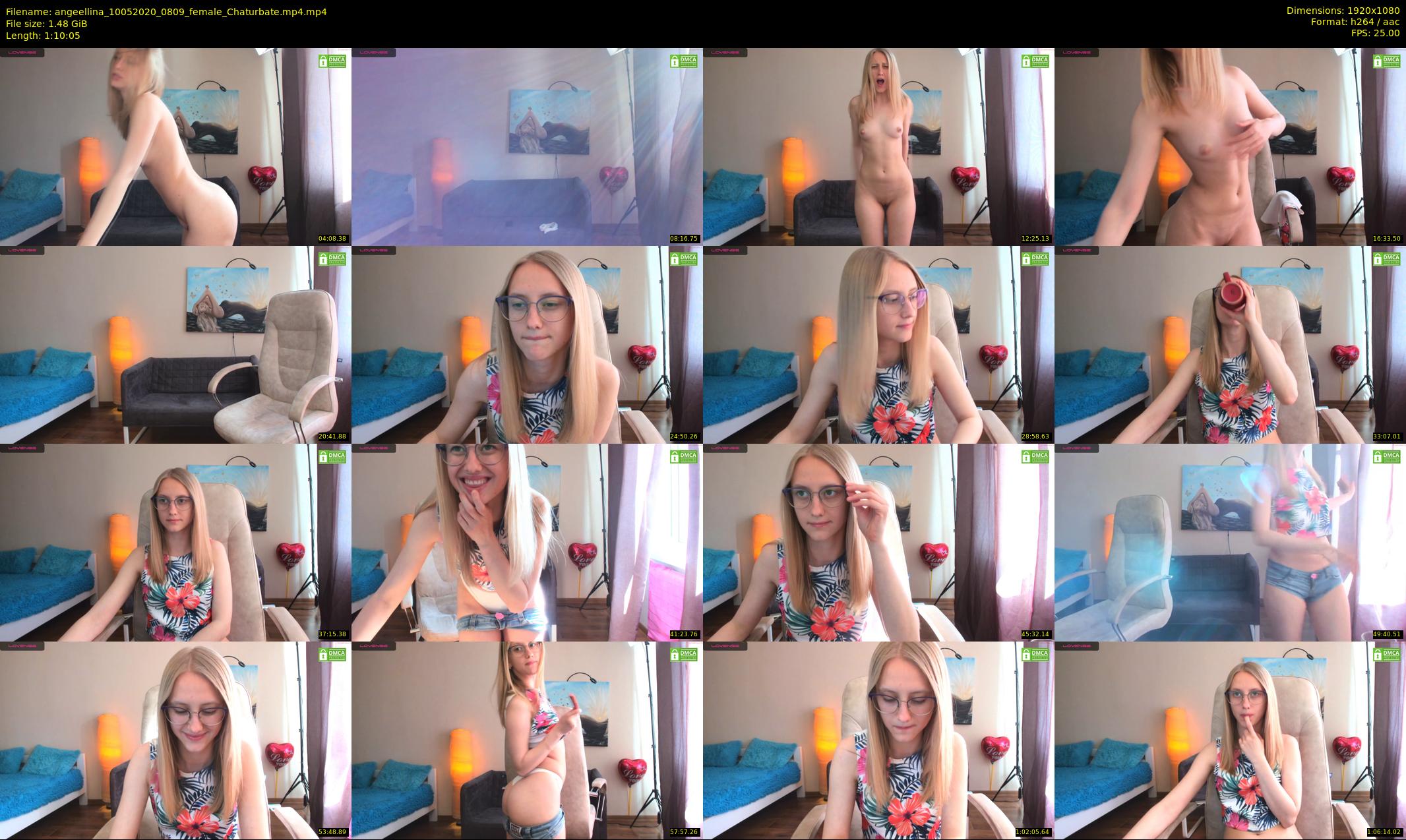 angeellina — 71 minute Chaturbate female cam show recording, 1080p, May 10, 2020