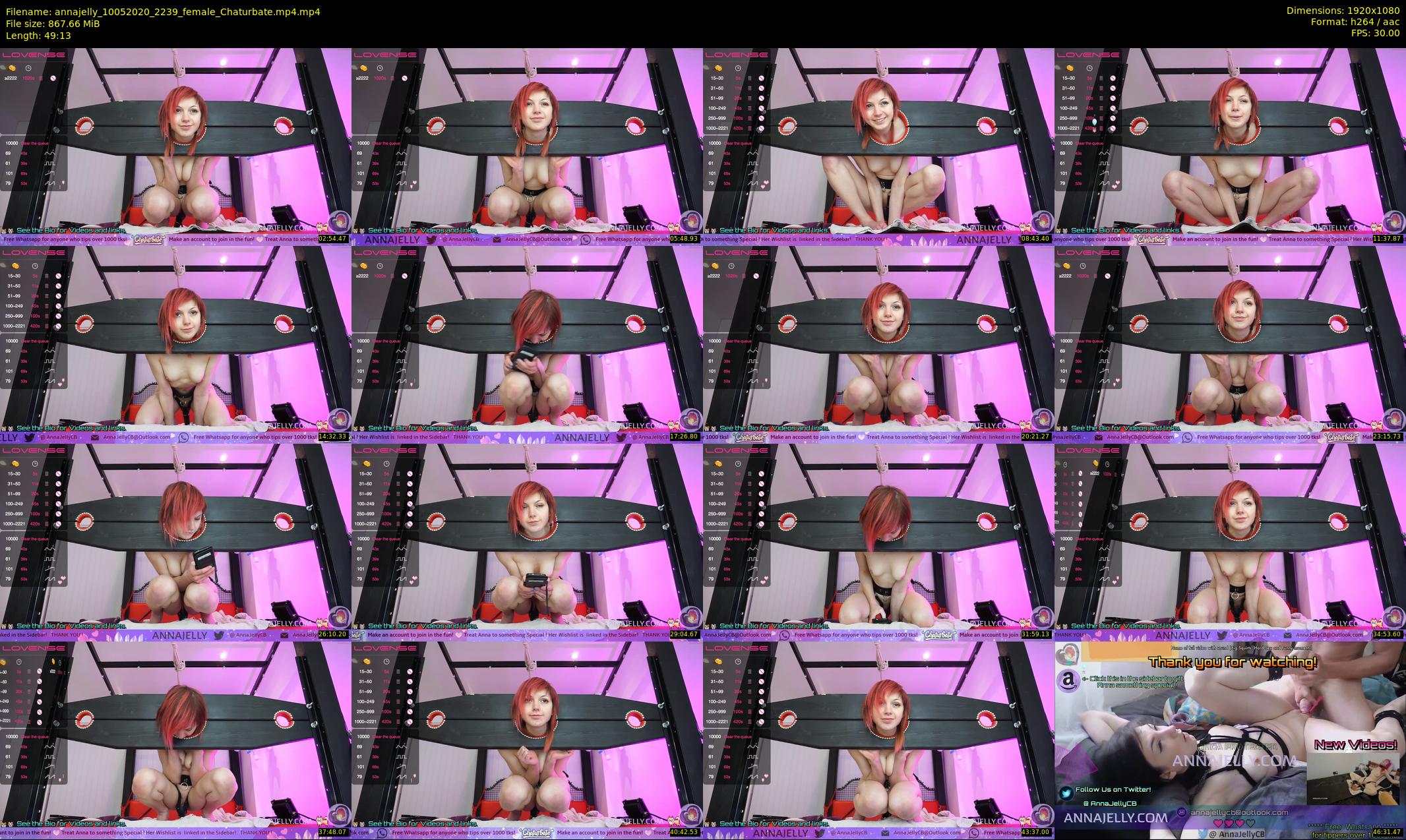 annajelly — 50 minute Chaturbate couple cam show recording, 1080p, May 10, 2020