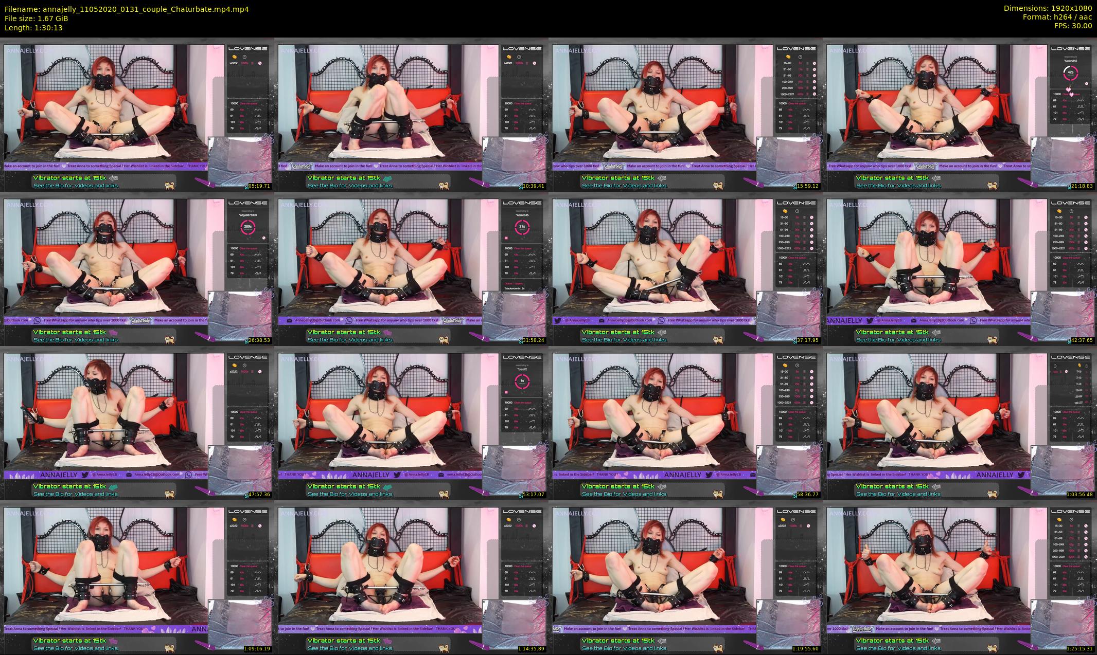 annajelly — 91 minute Chaturbate couple cam show recording, 1080p, May 11, 2020
