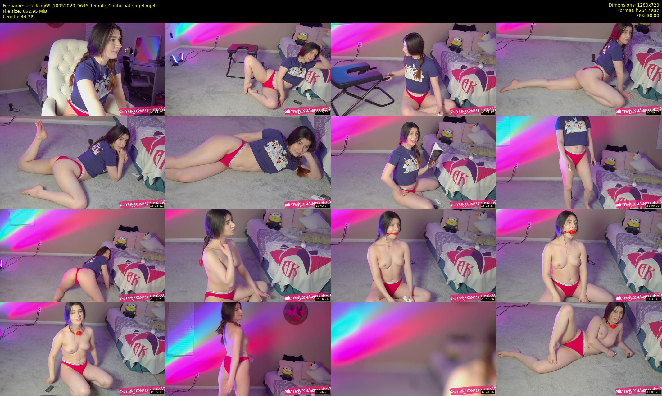 arielking69 — 45 minute Chaturbate female cam show recording, 720p, May 10, 2020