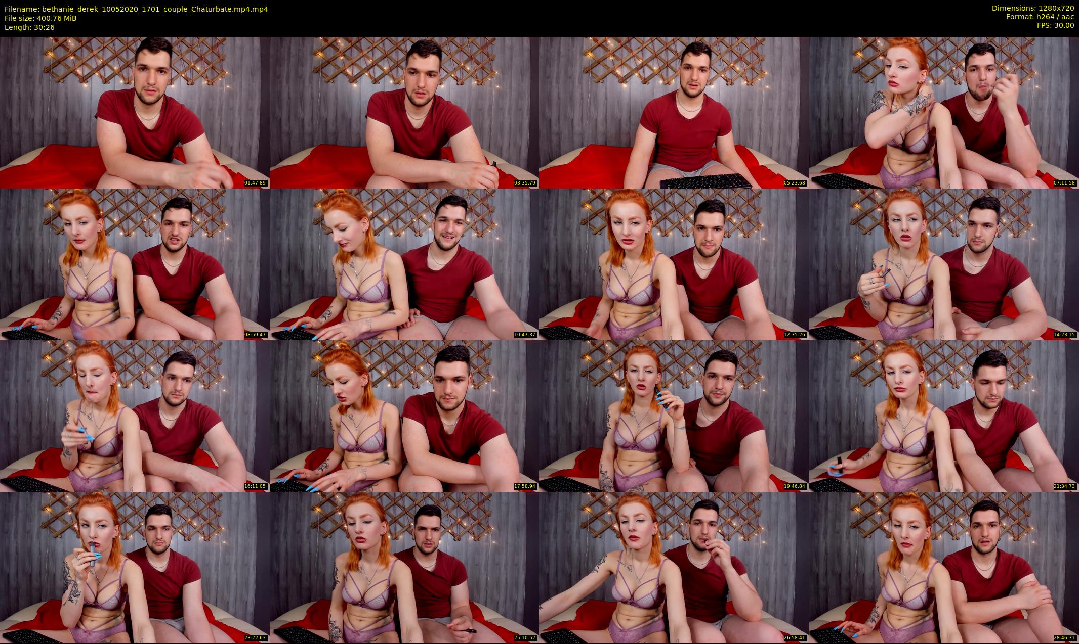 bethanie_derek — 31 minute Chaturbate couple cam show recording, 720p, May 10, 2020