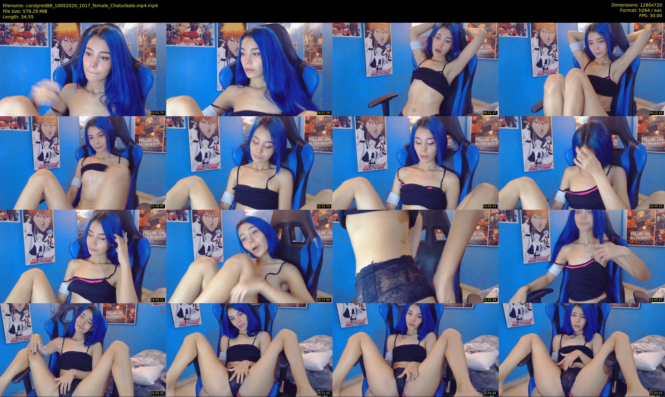 candyred88 — 35 minute Chaturbate female cam show recording, 720p, May 10, 2020