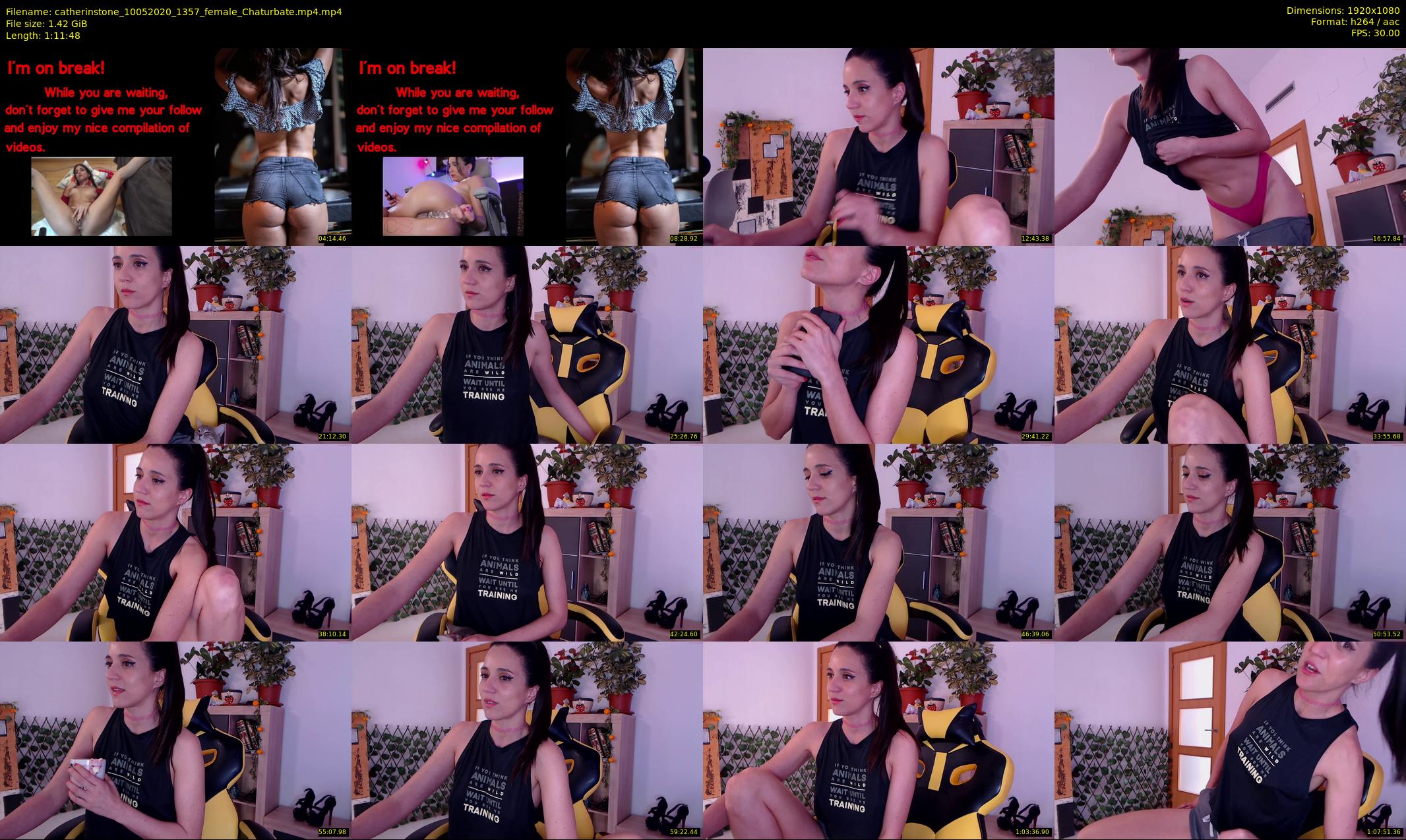 catherinstone — 72 minute Chaturbate female cam show recording, 1080p, May 10, 2020