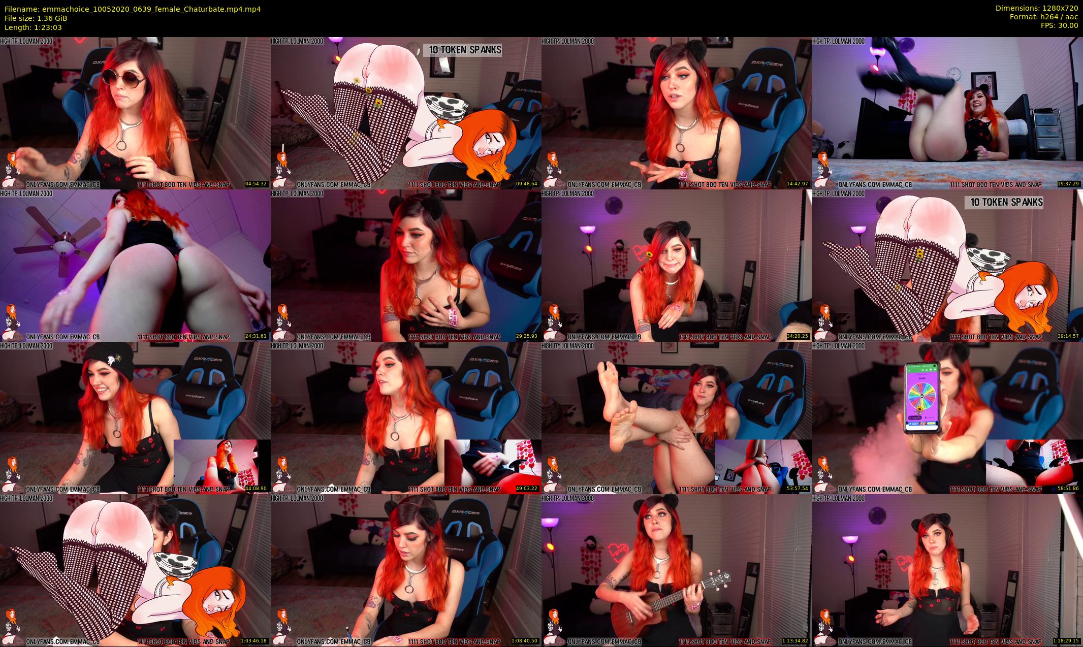 emmachoice — 84 minute Chaturbate female cam show recording, 720p, May 10, 2020
