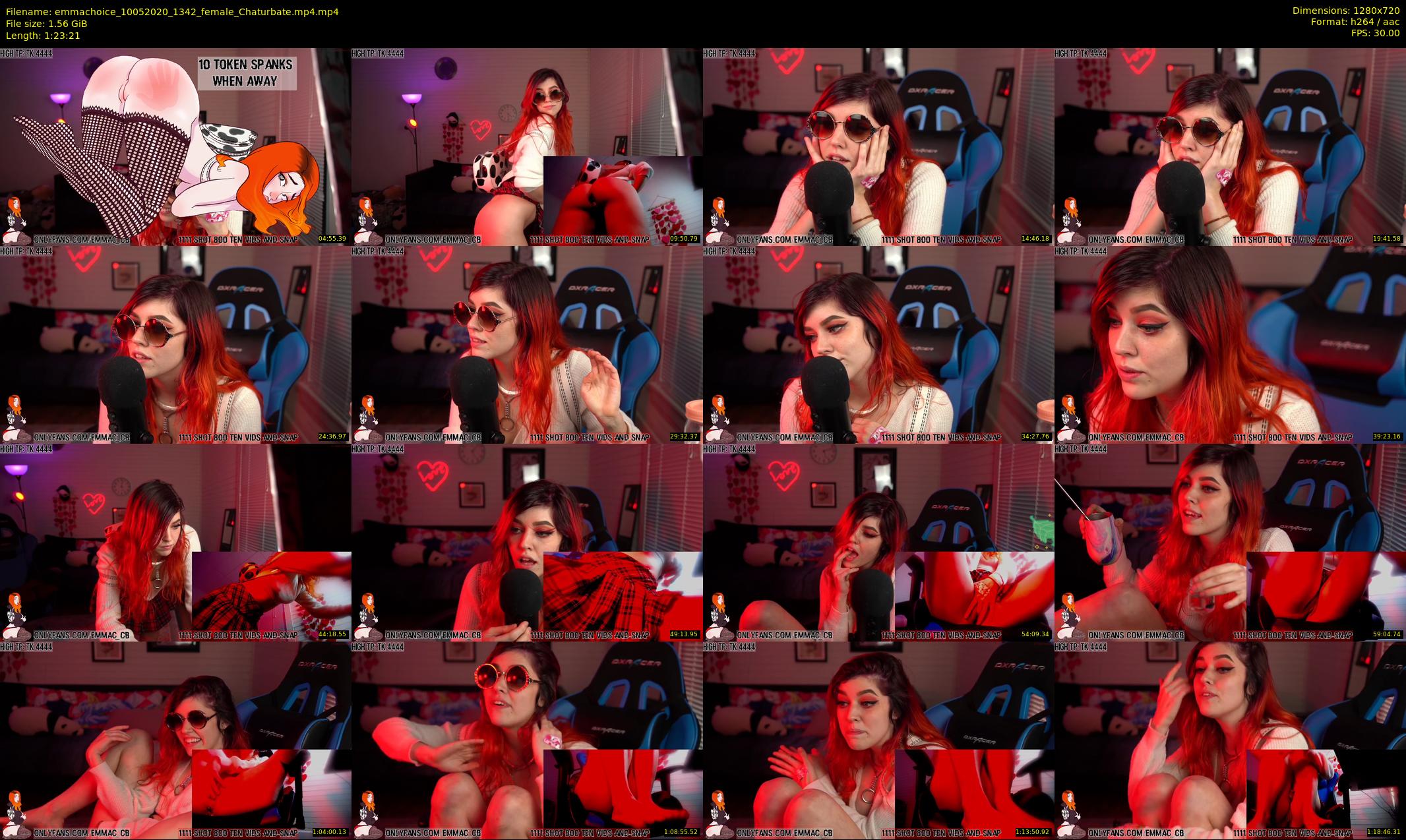 emmachoice — 84 minute Chaturbate female cam show recording, 720p, May 10, 2020
