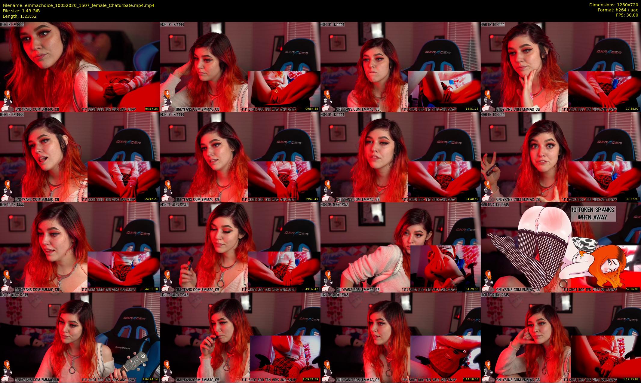 emmachoice — 84 minute Chaturbate female cam show recording, 720p, May 10, 2020