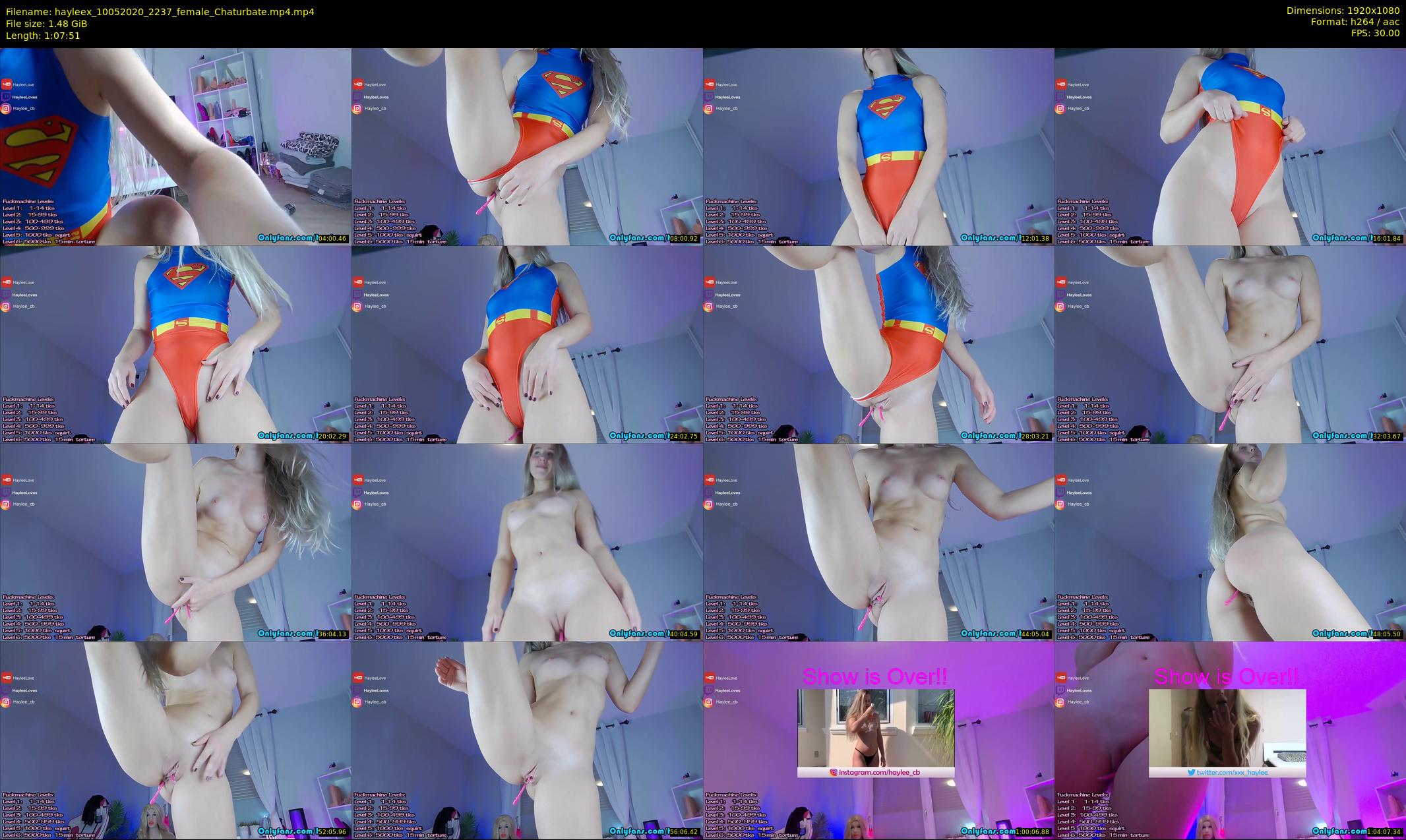 hayleex — 68 minute Chaturbate female cam show recording, 1080p, May 10, 2020
