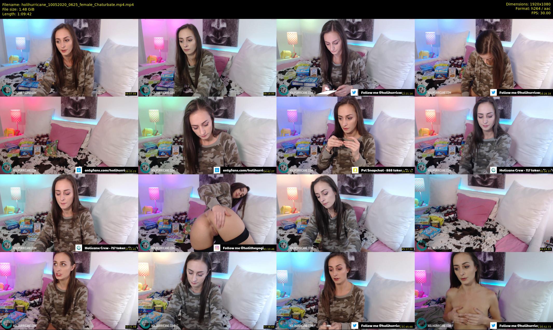 holihurricane — 70 minute Chaturbate female cam show recording, 1080p, May 10, 2020