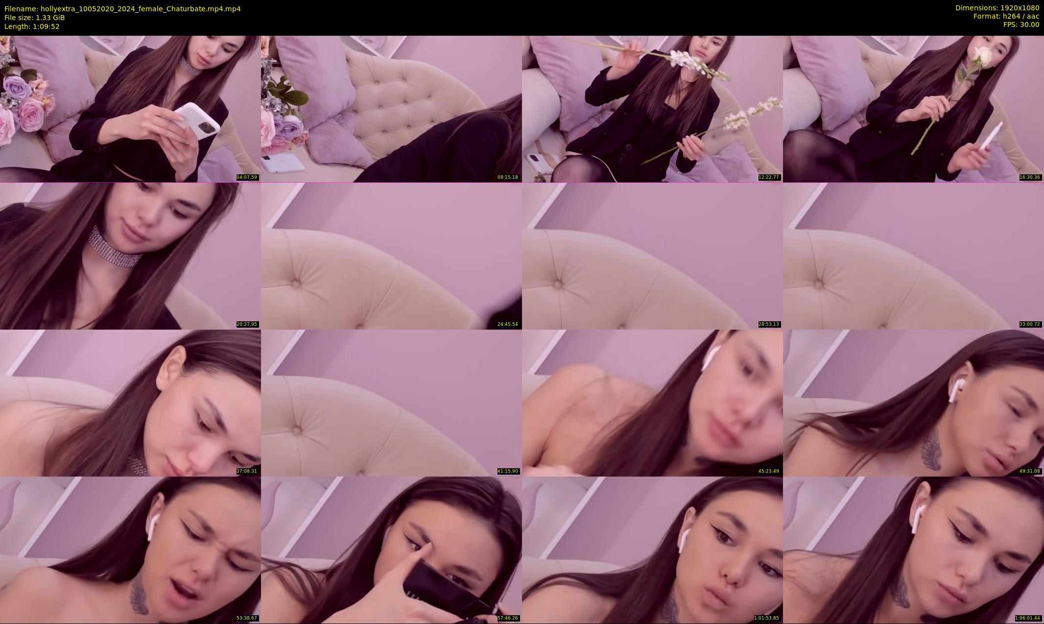 hollyextra — 70 minute Chaturbate female cam show recording, 1080p, May 10, 2020